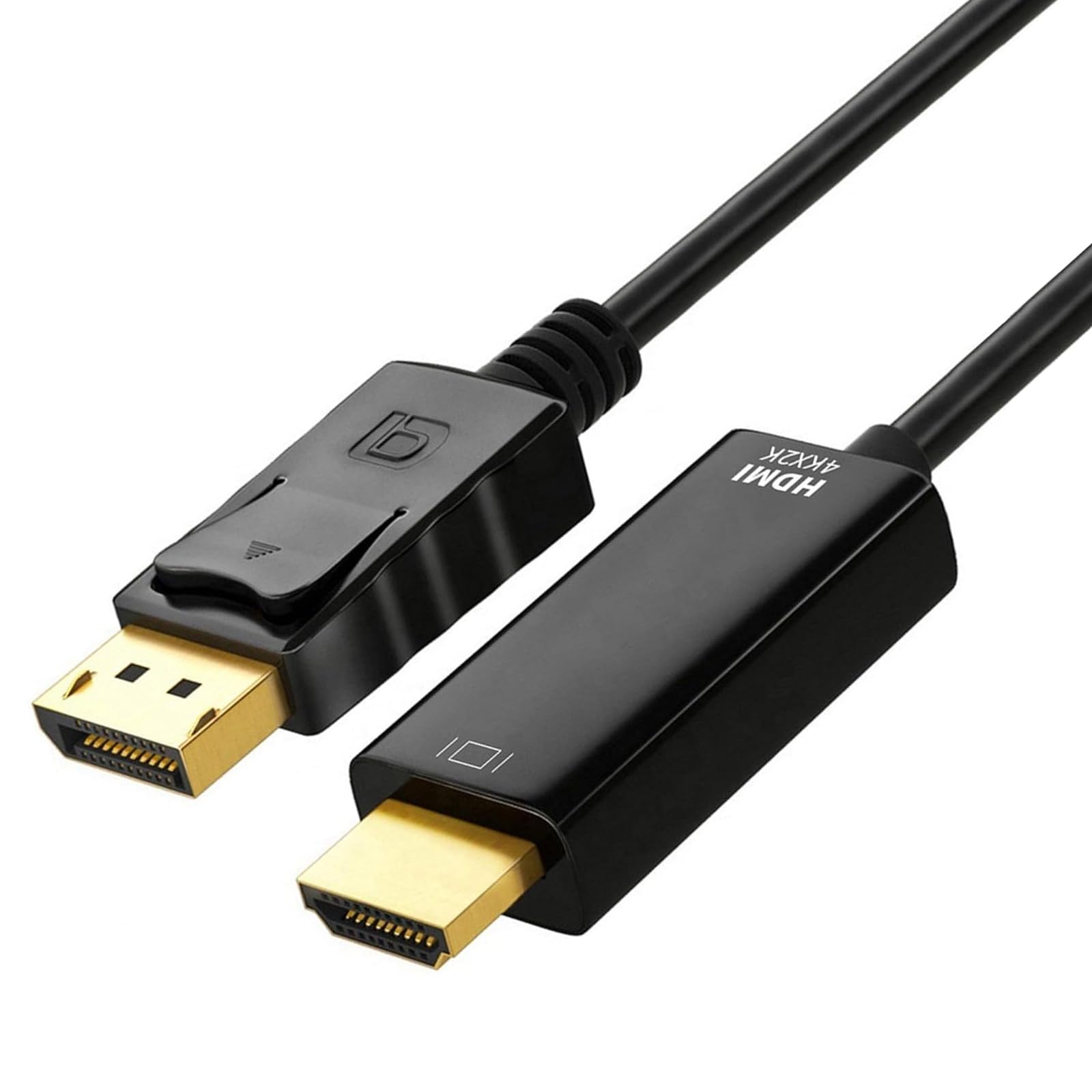 Rakuten - DisplayPort HDMI変換ケーブル【ディスプレイポート-HDMI変換ビデオオーディオ互換性レノボ、HP、ASUS、デルなど複数のコンピュータ1.8 m（本製品は双方向変換器ではなく、hdmiソースからDisplayPortディスプレイに信号を送信