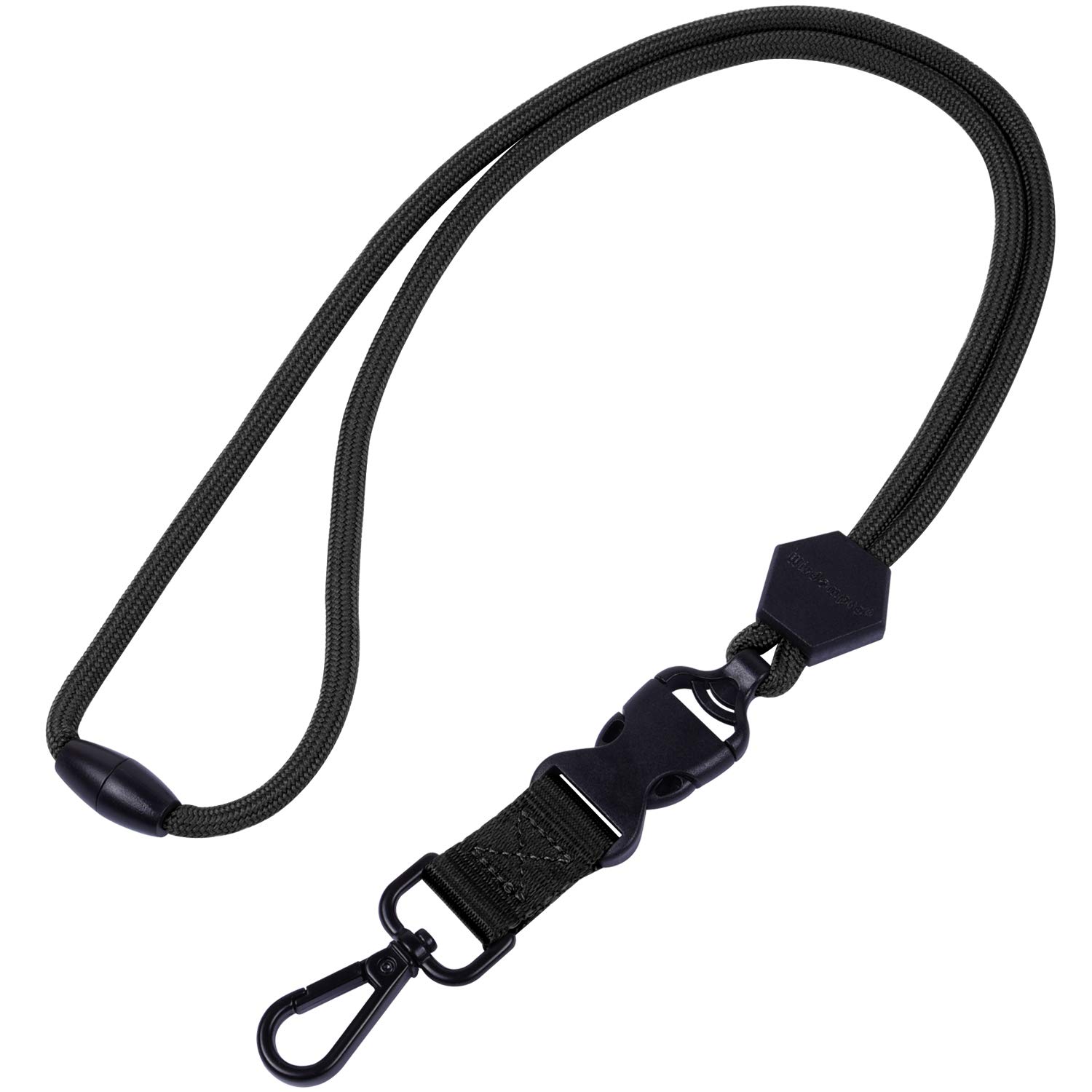[Wisdompro] ネックストラップ 首掛け 丸紐 ポリエステル 社員証・名札・USBメモリ・キー・ホイッスル..