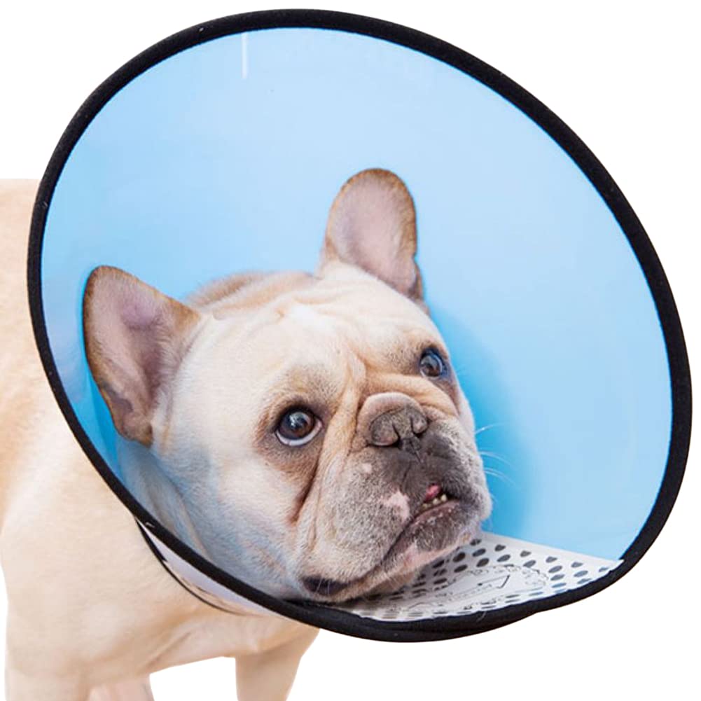 Bidason エリザベスカラー サイズ3 犬 猫 マジックテープ 軽量 調節可能 装着簡単 接着力強い 抜けにく..