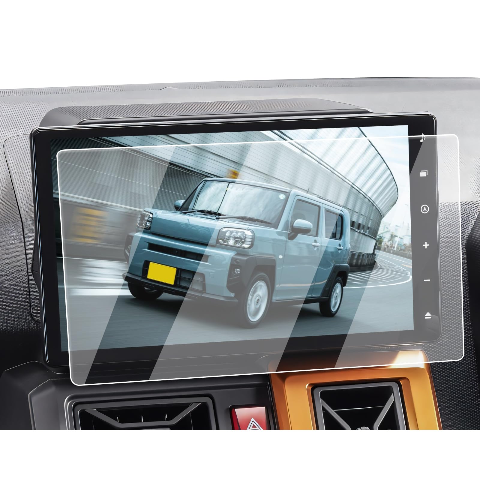 Rakuten - ECOZEN ダイハツ 新型タフト カーナビ フィルム 強化ガラス 10インチ 2020年・現行 タフト 3代目 LA900S LA910S 専用 ナビ 保護フィルム 傷防止 超透明 指紋減少 自己吸着 飛散防止 高感度タッチ Taft アクセサリー カス