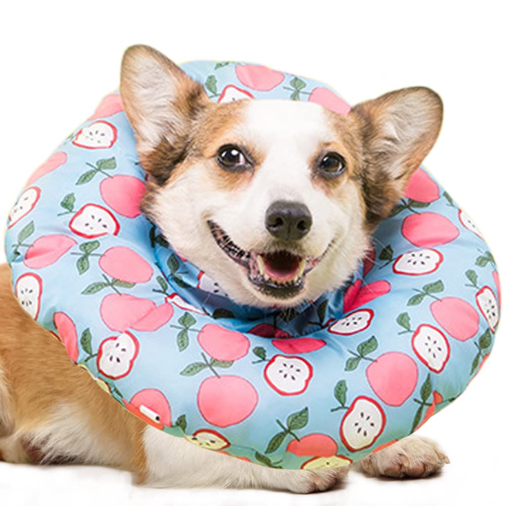 Bidason エリザベスカラー りんご サイズXXL 犬 猫 ふわふわ 柔らかい 防水 可愛い 皮膚病 避妊 術後 ..