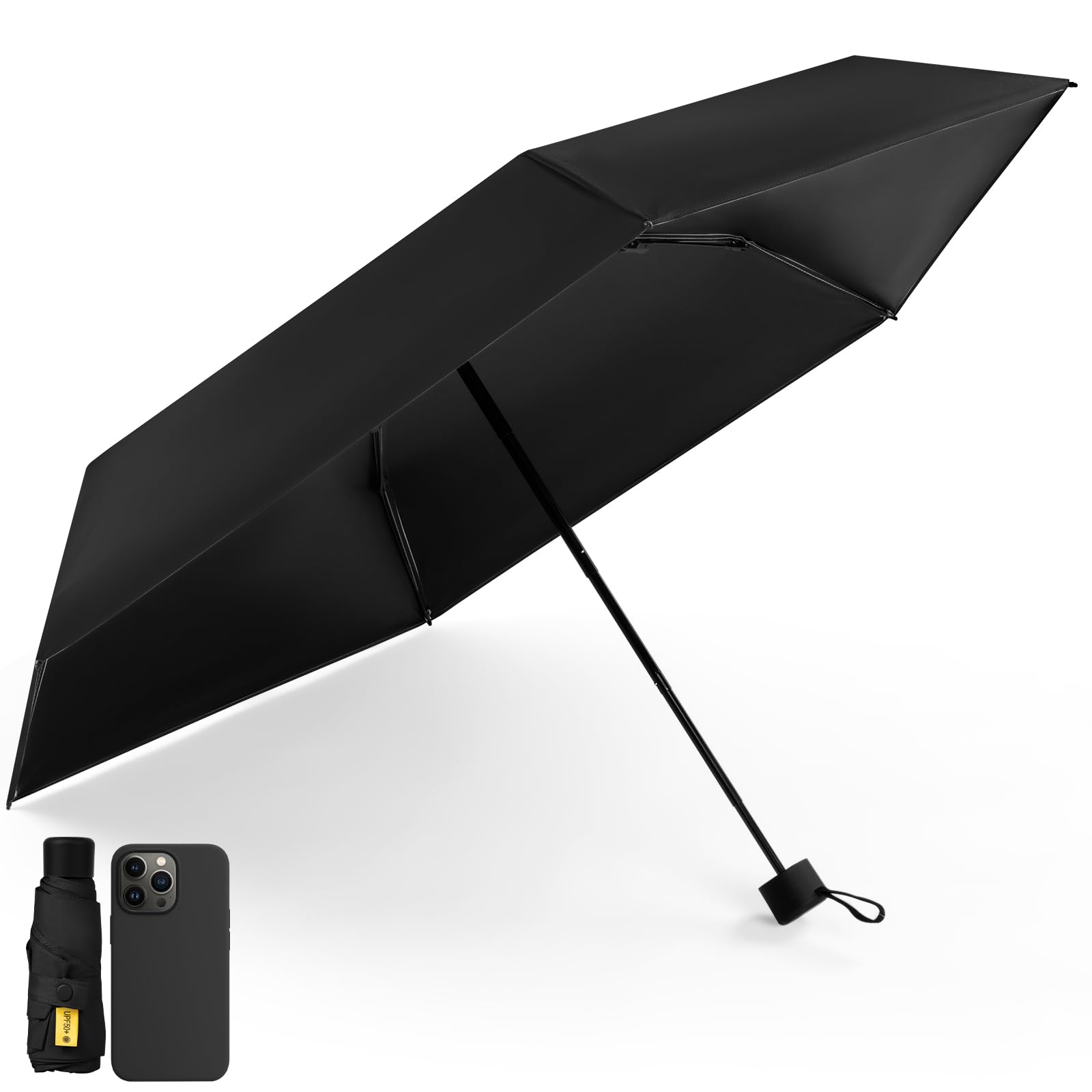 日傘 おりたたみ傘【超軽量 UVカット UPF50+ 100遮光 強化耐風骨】ポケット 折りたたみ傘 晴雨兼用 コンパクト 携帯便利 紫外線遮断 日焼け止め 熱...