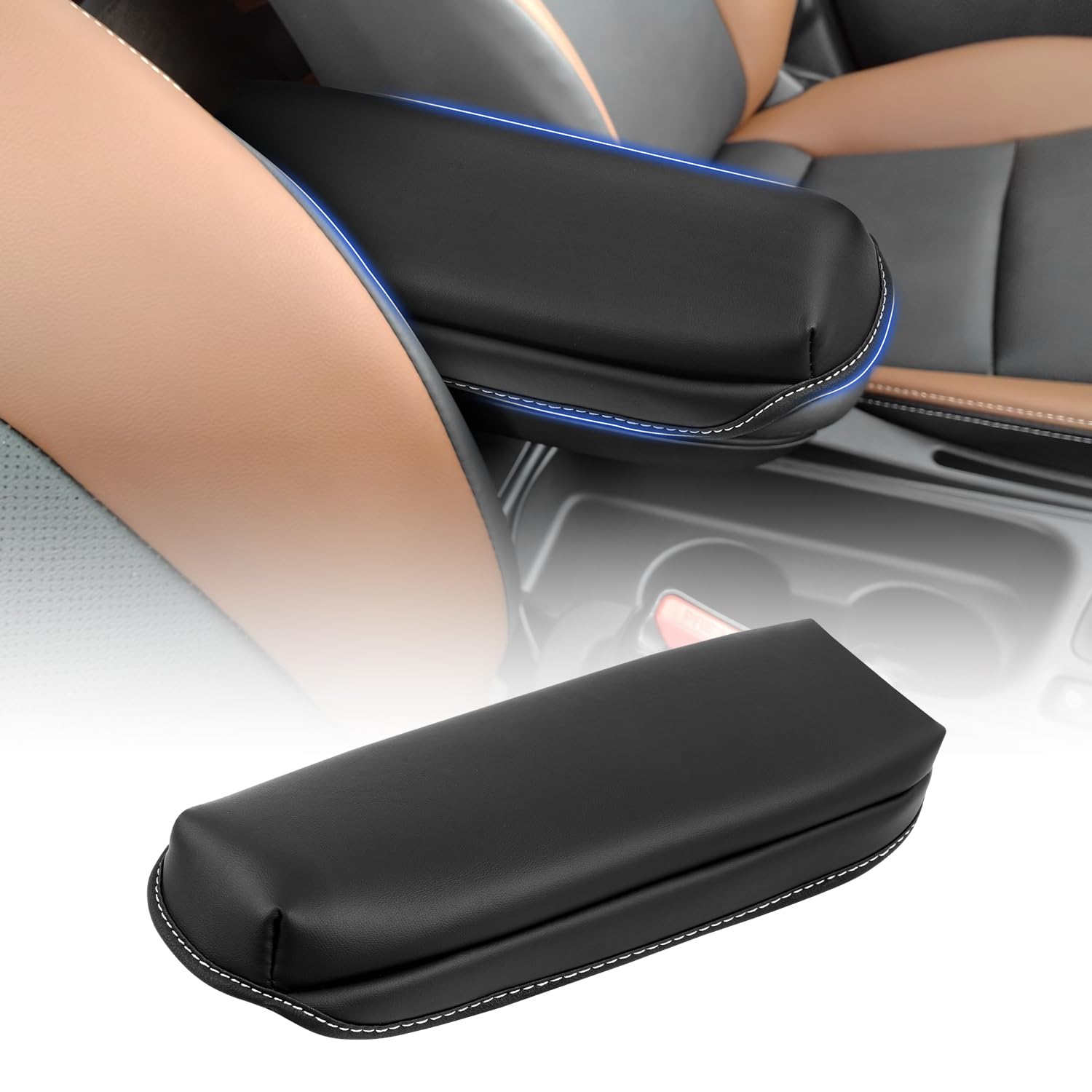 Rakuten - Mozan トヨタ ヤリスクロス 後期 に適合 アームレストカバー アームレストクッション yaris cross マイナーチェンジ MXPB1#/MXPJ1#型 アームレストパッド コンソールボックス保護カバー 肘置き 肘掛け 専用設計 保護カバー 汚れ