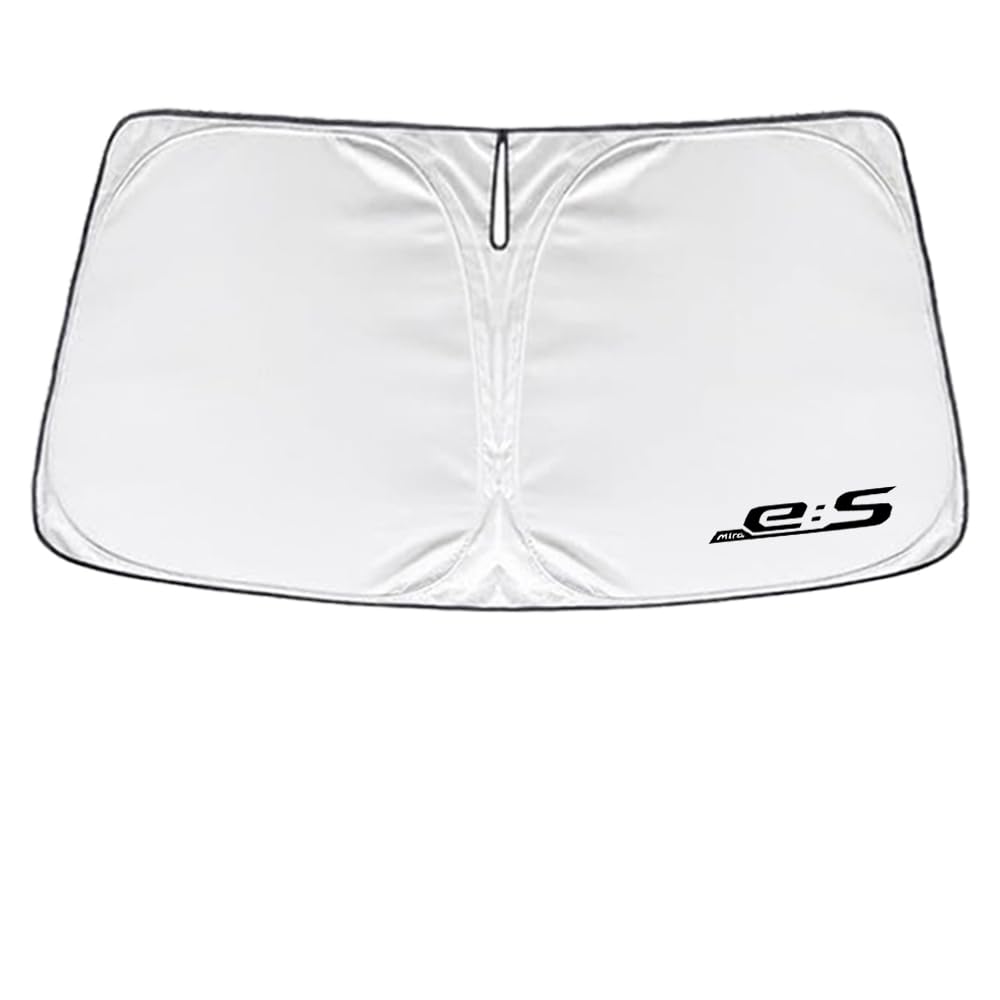 SAWAKAKI ダイハツ ミライース LA350S LA360S 専用設計 サンシェード フロントガラス用 ロゴ付き 日焼け防止 断熱 UVカット 紫外線カット 暑さ対策 コンパクトに収納