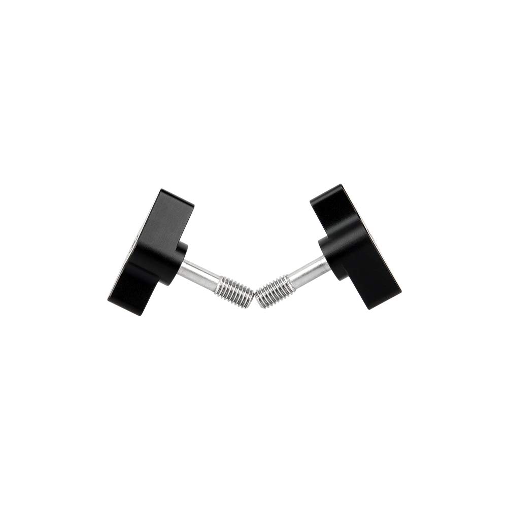 NICEYRIG ラチェット蝶ナット つまみネジ M6チスレッド 手回しネジ 工具不要 蝶型フック 撮影補助ネジ カメラアクセサリー カメラハンドルに適用 2個入り -251(3)