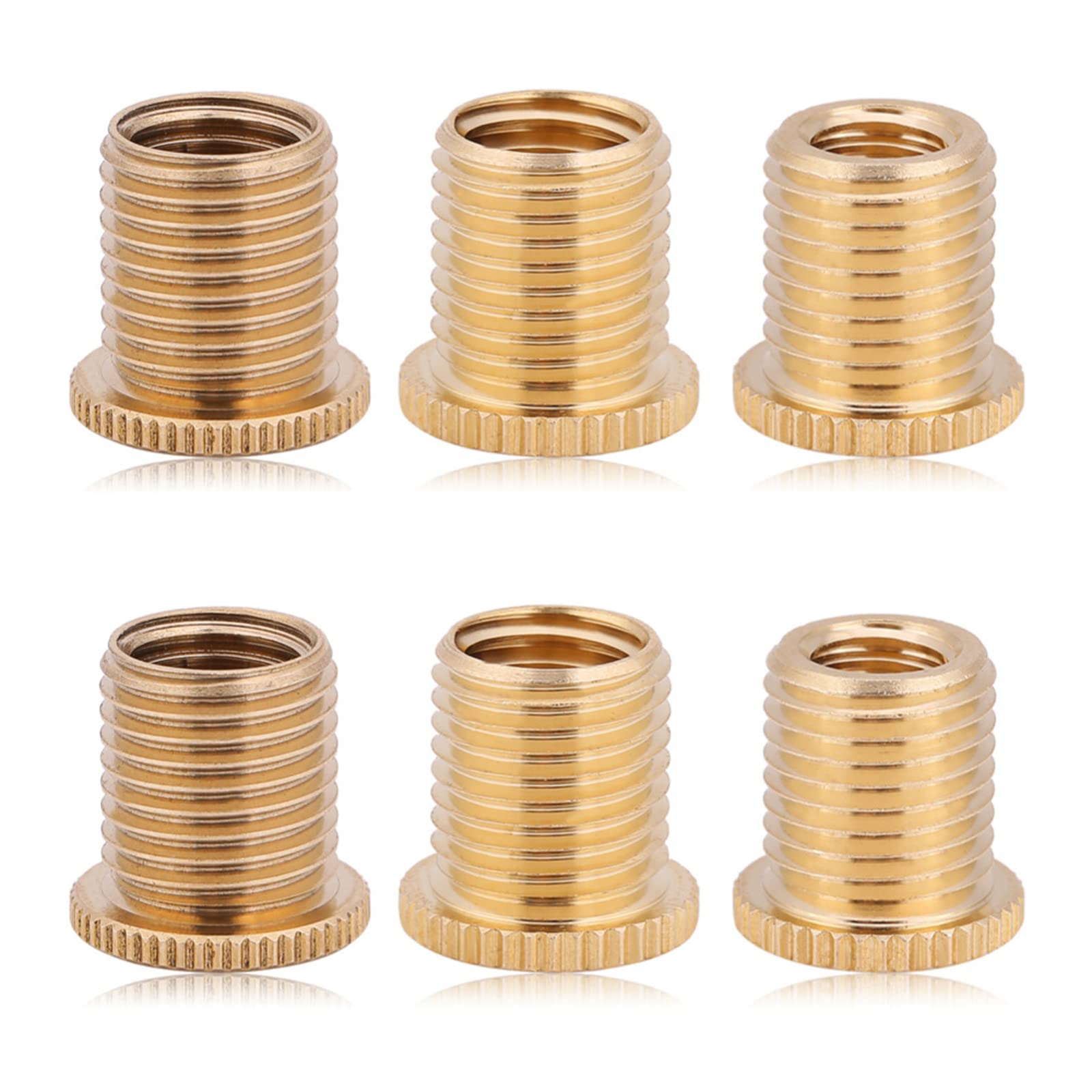 サムコス シフトノブ アダプター ギアスティックノブアダプタ 車シフトレバー 交換用ネジ ルミニウム合金材質 自動車シフト用 取り付け簡単 6個入 （M10x1.25 M10x1.5 M8x1.25）