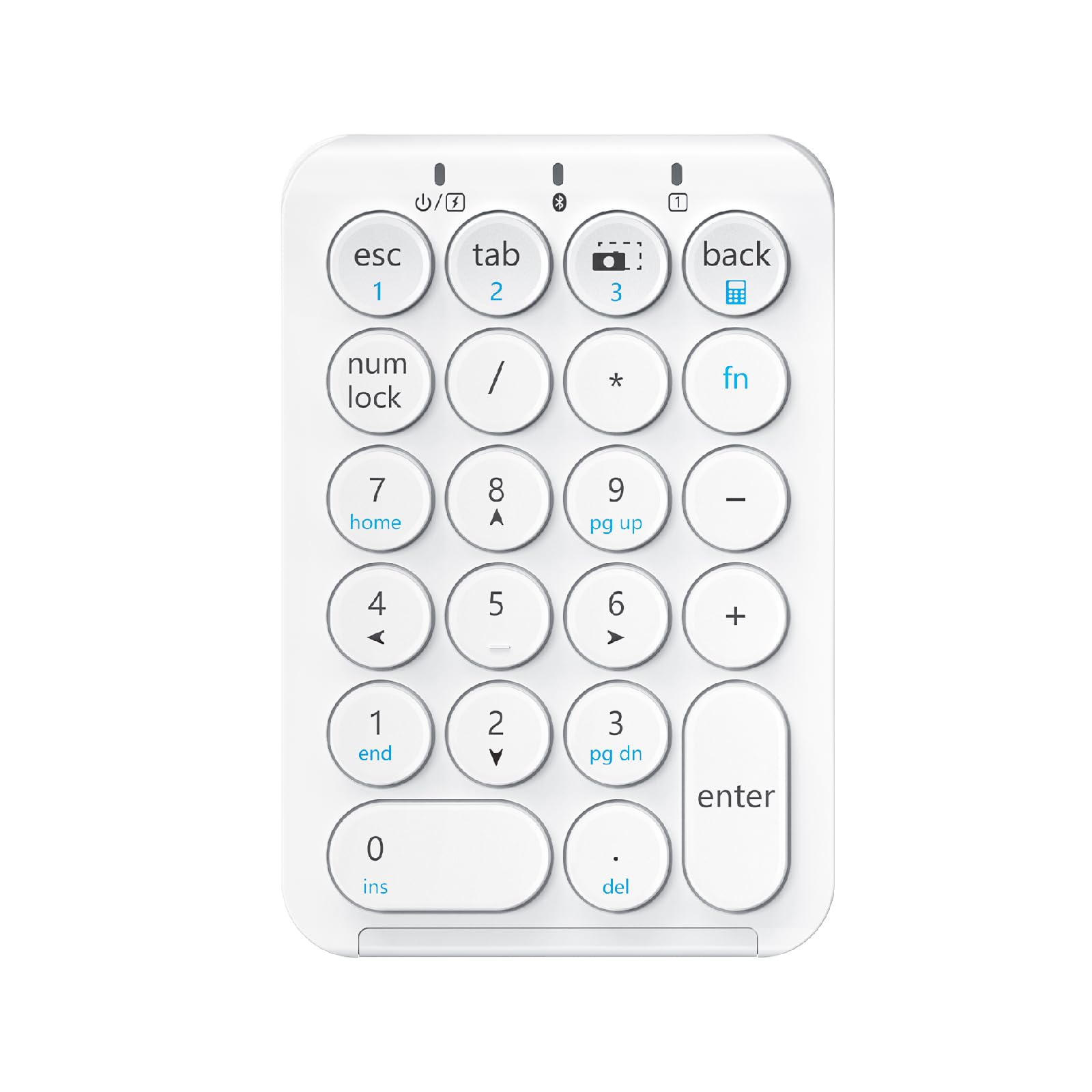 iClever テンキー Bluetooth ワイヤレス 数字 キーボード 3台までペアリング パンタグラフ式 超薄型 Tabキー付き ブルートゥース 無線 ナ...