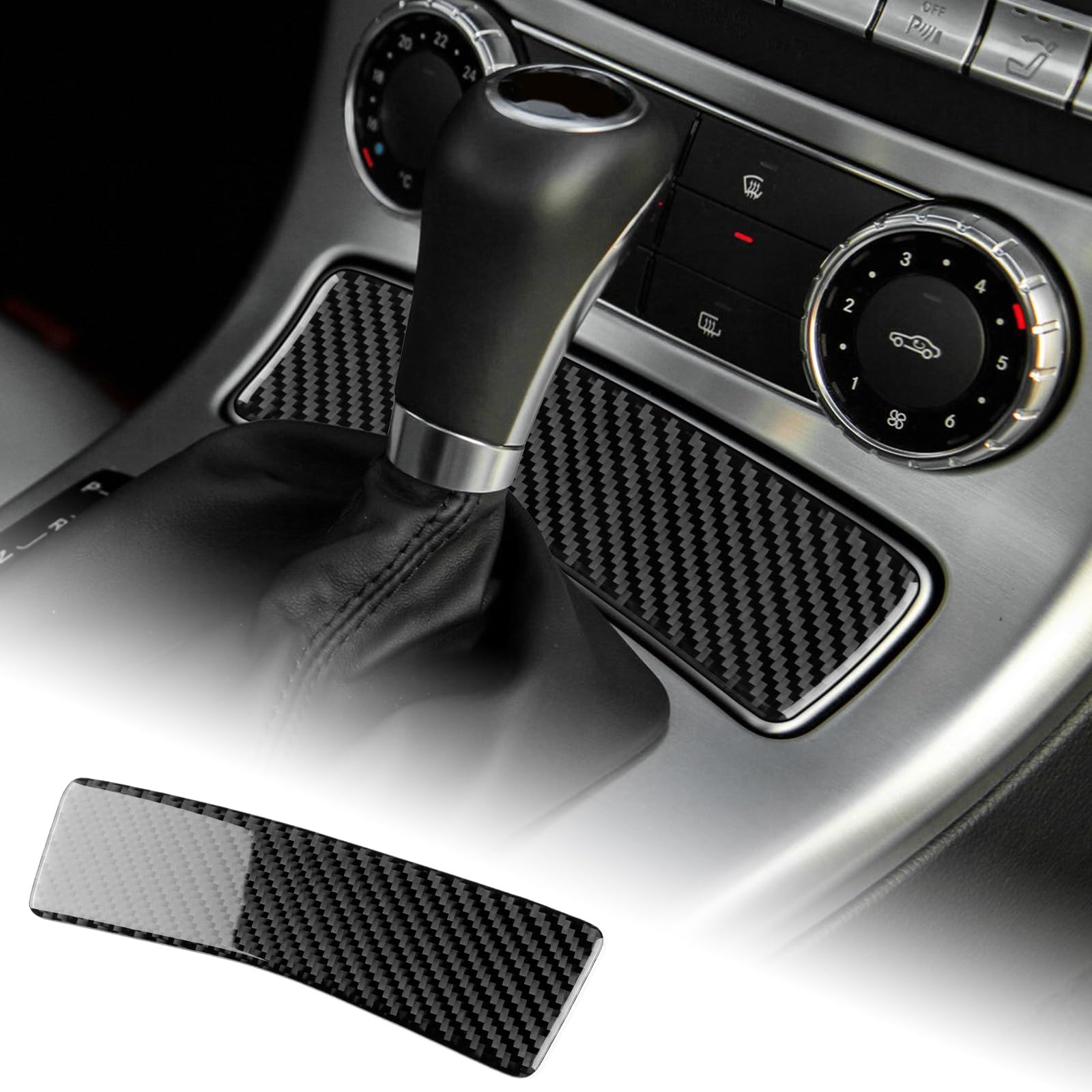 AIRSPEED メルセデス ベンツ SLKクラス R172型 2011-2016 専用 アクセサリー カーボンファイバー 内装 パーツ カー灰皿ボックスカバーステッカートリム Mercedes-Benz SLK ガーニッシュ カッコいい 傷防止 インテリ