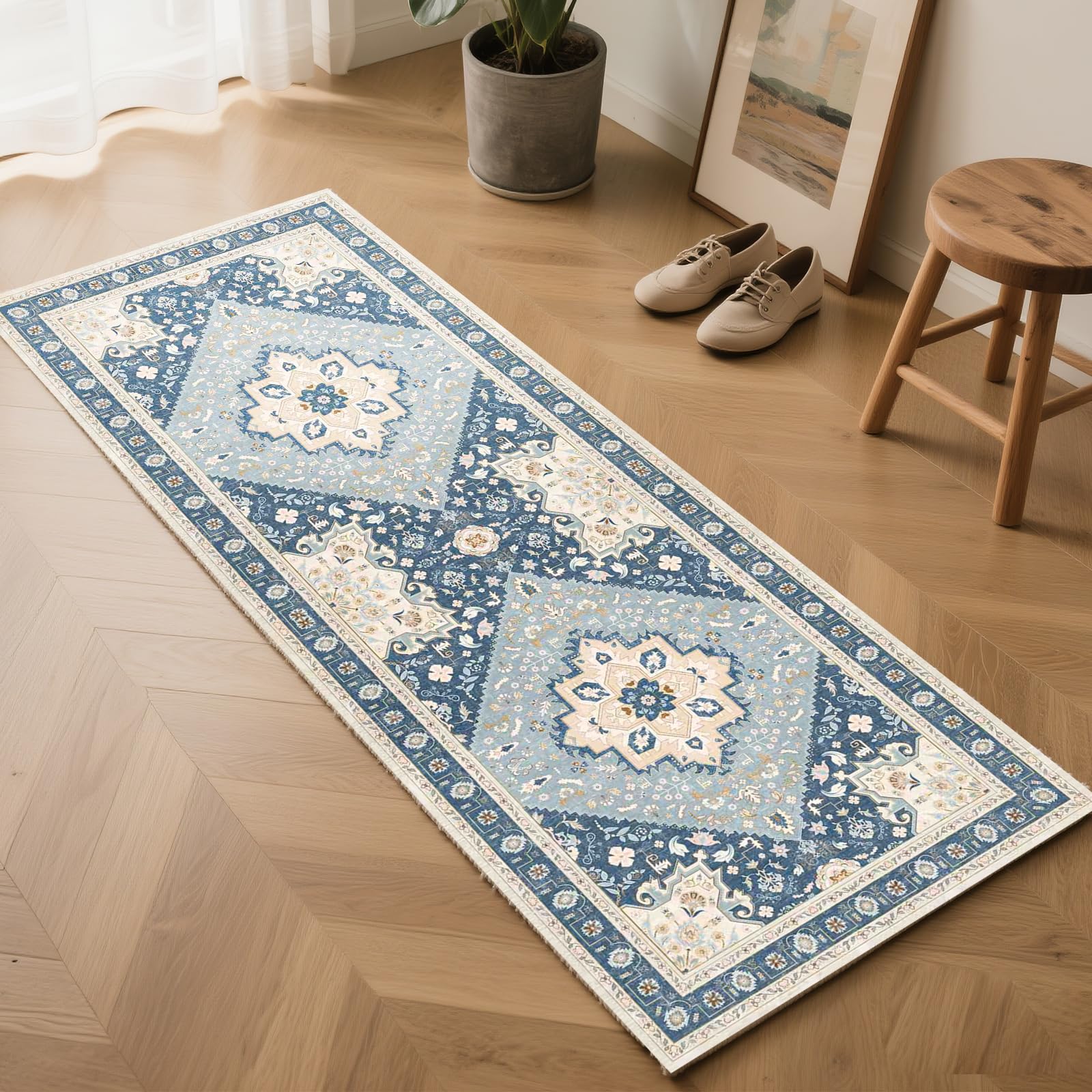 HiChiclife マット 玄関マット 室内 滑り止め ホットカーペット対応 耐磨耗性 絨毯 洗える ラグマット ..