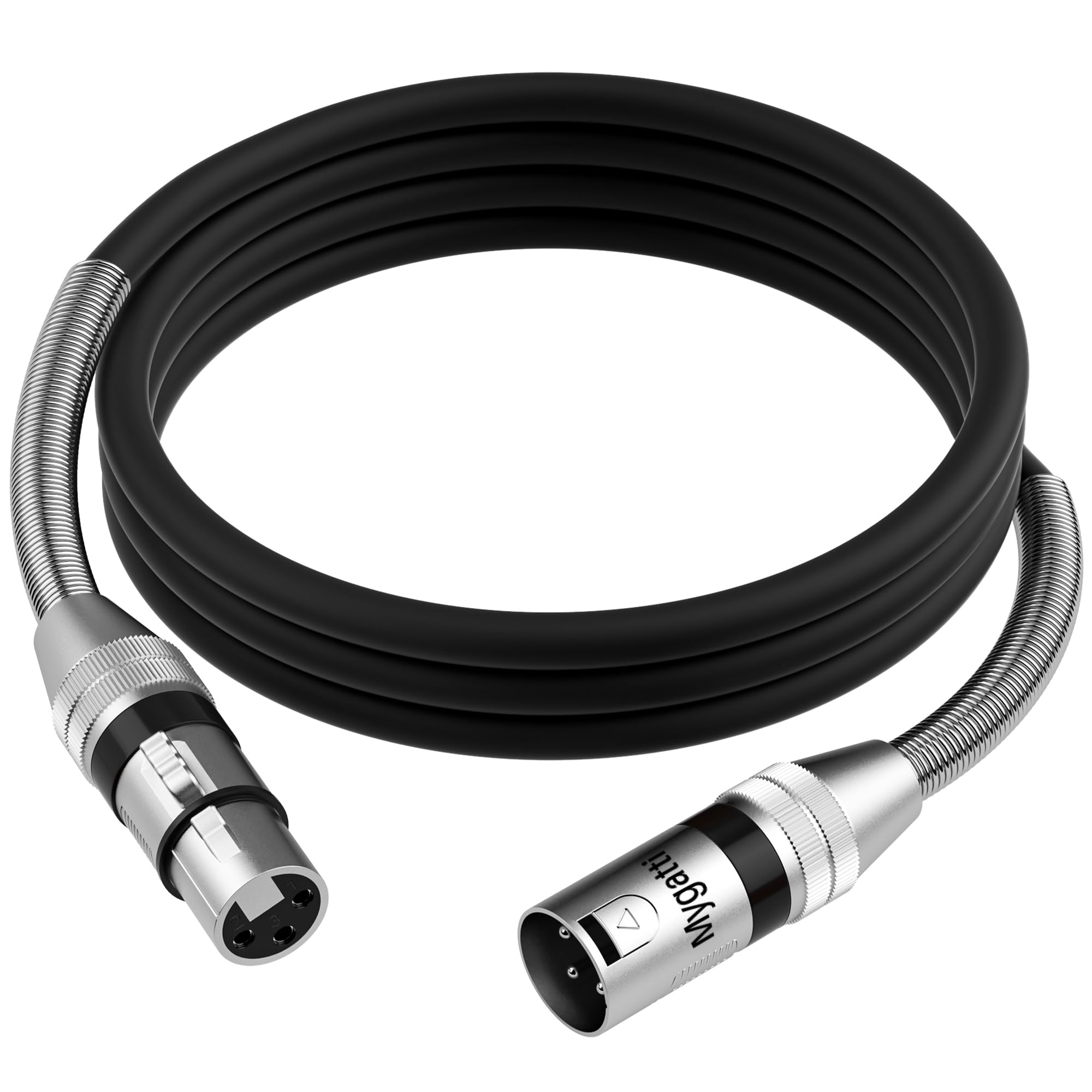 マイクケーブル 3M オス-メス 3ピンキャノンケーブル 延長 XLR バランス接続オーディオ線 22AWG OFCシ..