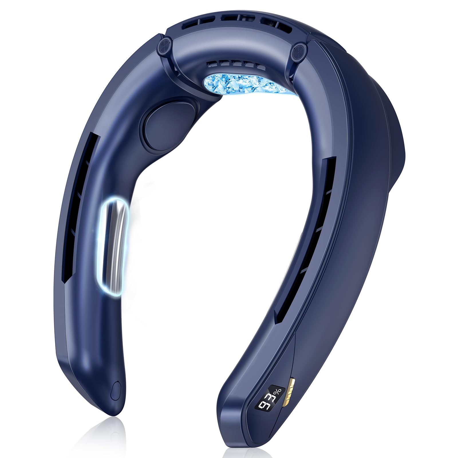 YOIIYO ネッククーラー 冷却プレート 首掛け扇風機 ネックファン 100段階風量調節 4000mAh大容量バッテリー 扇風機 羽なし 急速充電 携帯扇風機...