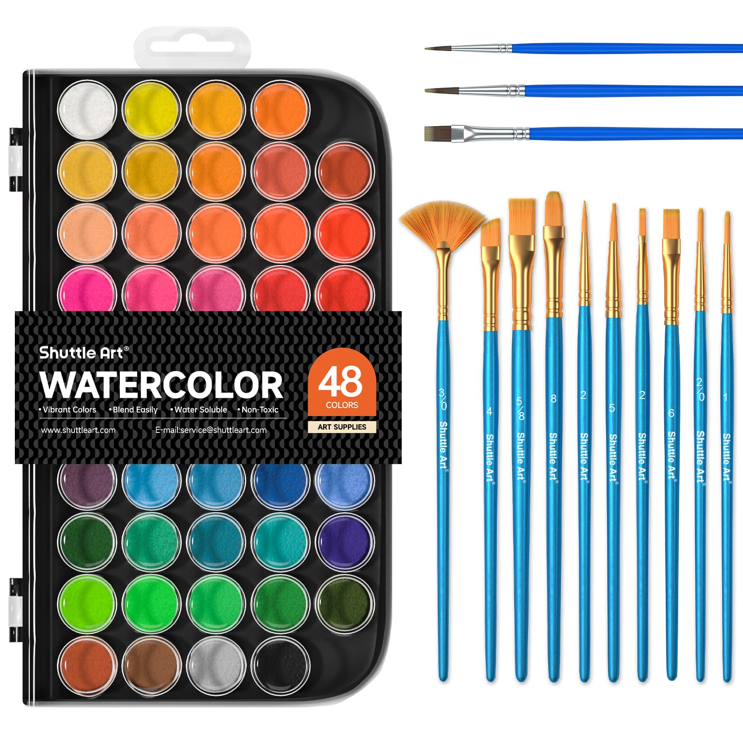 ShuttleArt固形水彩絵具4...
