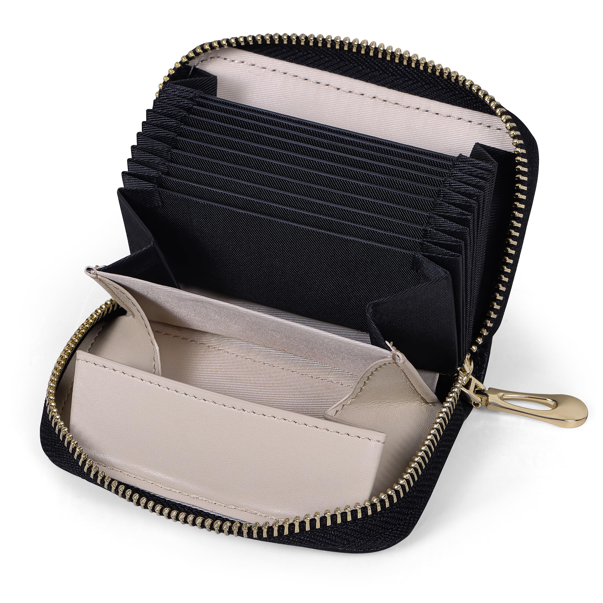 VISOUL クレジットカードケース 13枚収納 カード入れ カードケース 本革 小銭入れ RFID スキミング防止..