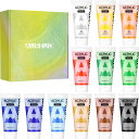 AUREUO アクリル絵の具 ギフトセット 75mlチューブ x 12パック - キャンバス、岩、木材、セラミック、布地用の無毒顔料 - 絵画愛好家、初心者、ア...