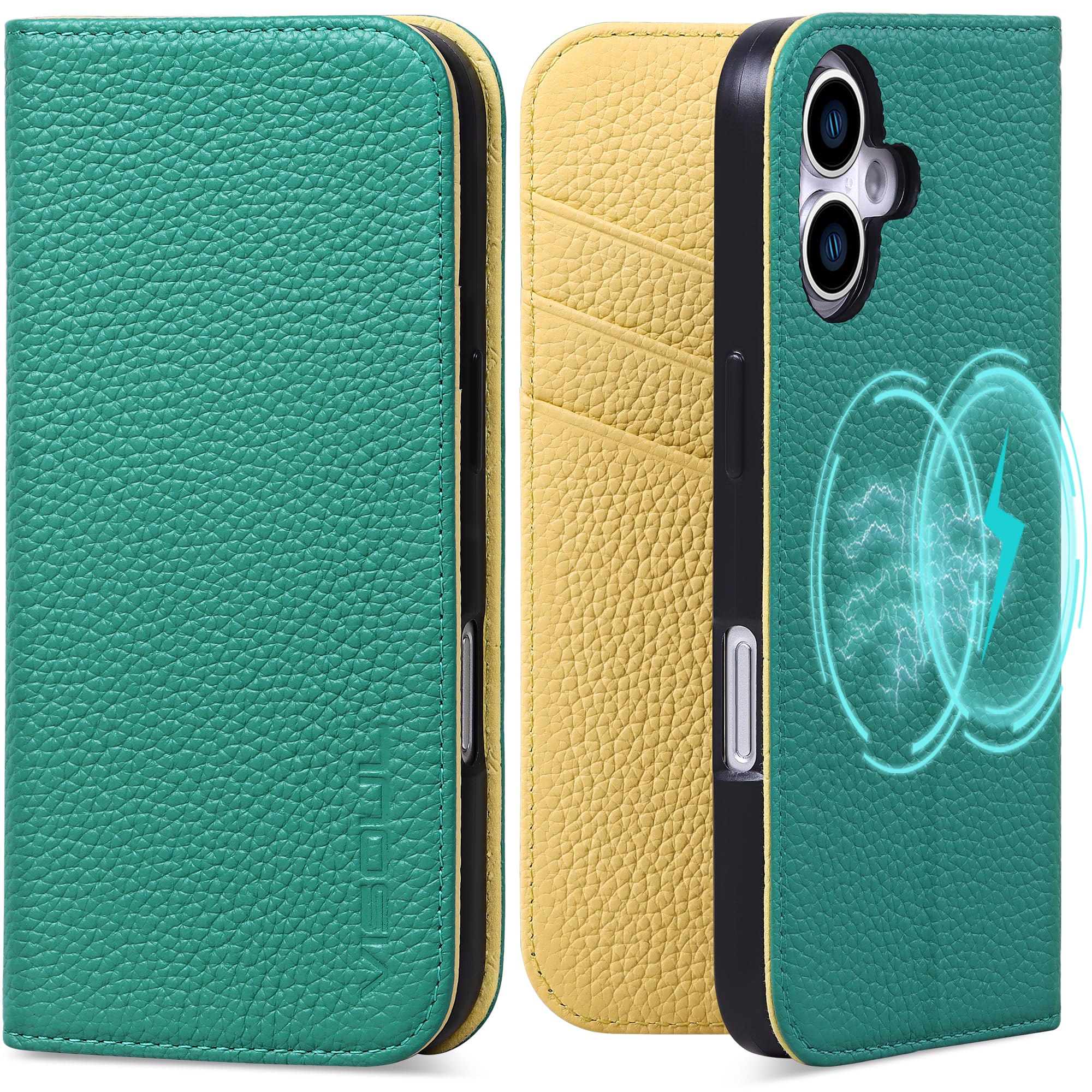 VISOUL iPhone16 対応 ケース 手帳型 本革 MagSafe対応 アイフォン16 手帳型ケース 横置きスタンド機能 レザーケース カード収納 全面...