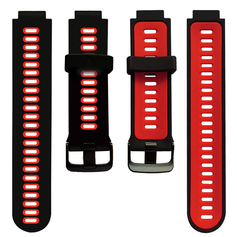 Rakuten - ガーミン用ベルト GARMIN交換用バンド Foreathlete/Forerunner 735XTJ 630J 620J 235J 230J 220J 735XTJ Approach S20/S5/S6 (black-red)