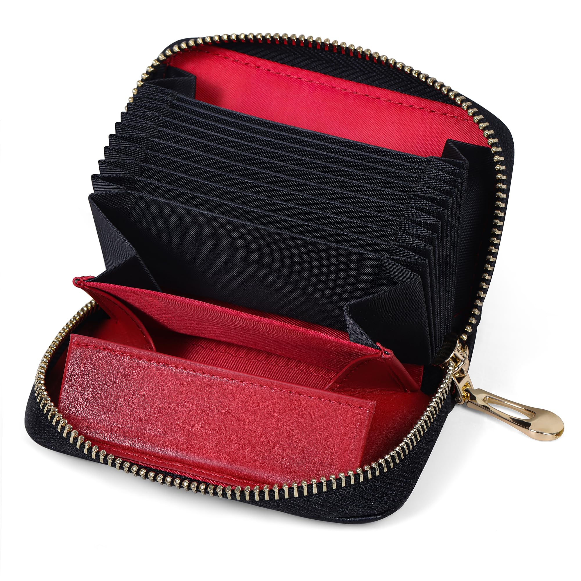 VISOUL クレジットカードケース 16枚収納 カード入れ カードケース 本革 小銭入れ RFID スキミング防止..