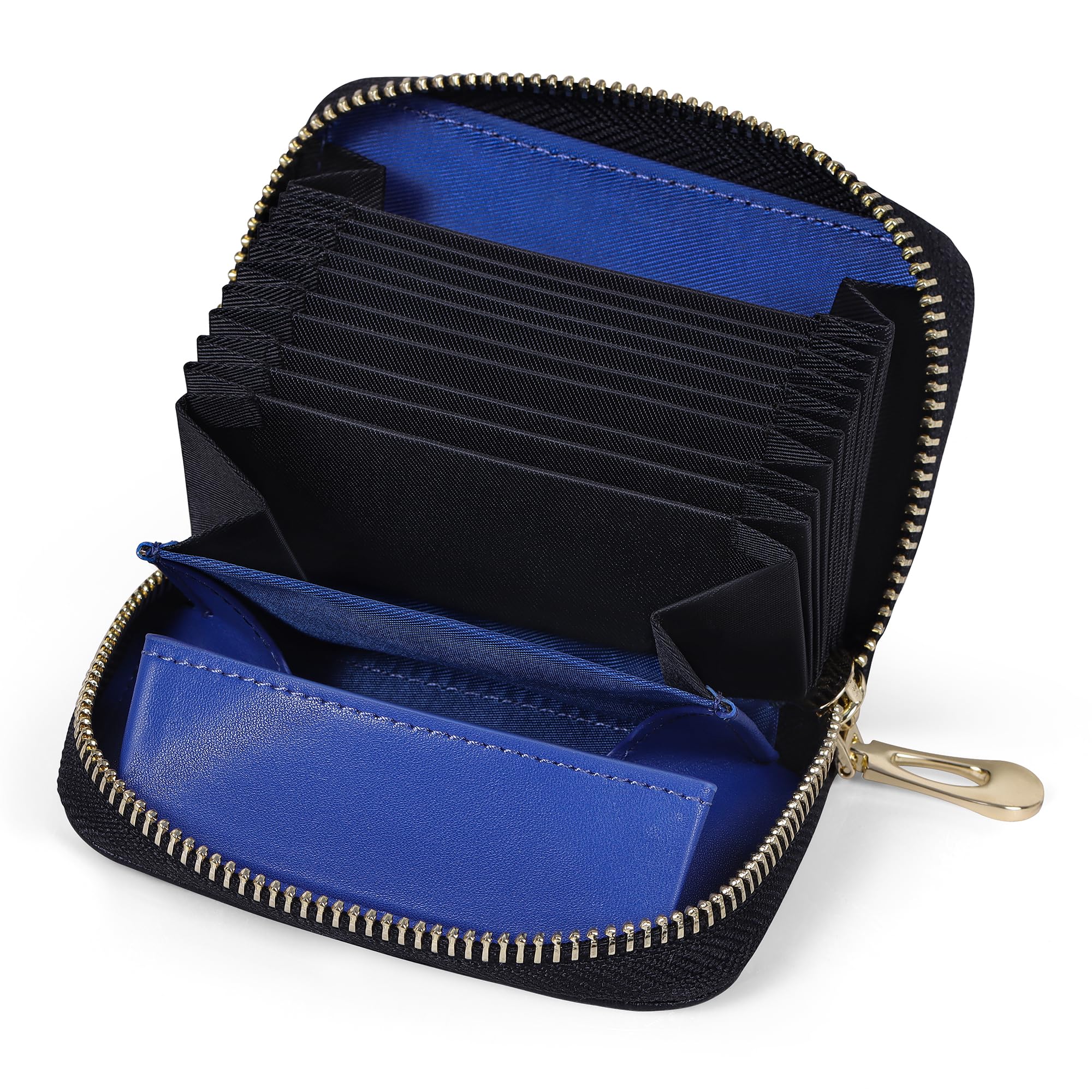 [VISOUL] クレジットカードケース 13枚収納 カード入れ カードケース 本革 小銭入れ RFID スキミング防..