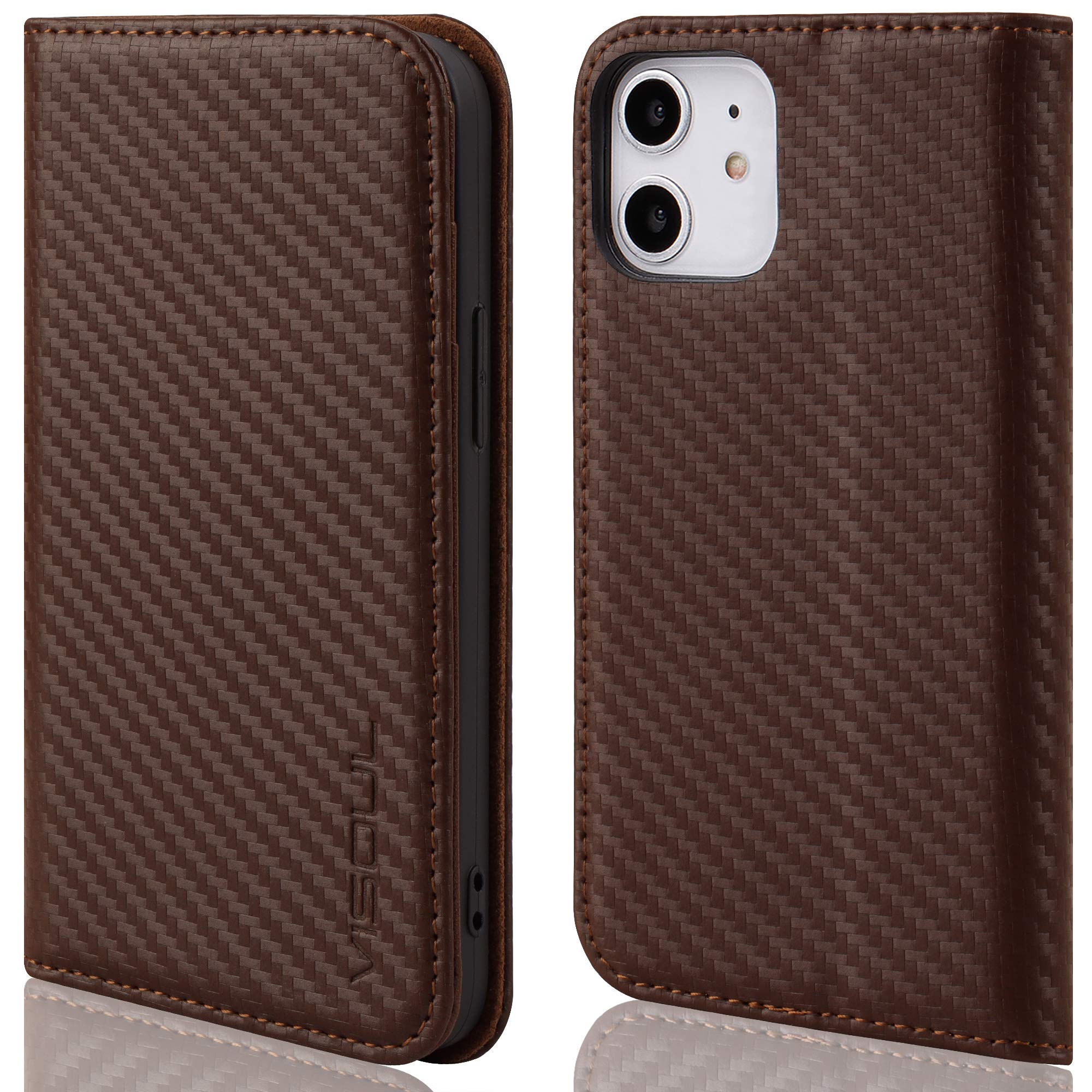VISOUL iPhone 12 mini ������ ��Ģ�� �ܳ� �쥶�� �׷�ۼ�TPU�Ǻ� �����ե���12�ߥ˼�Ģ�������� �ޥ��ͥåȼ� �����ɼ�Ǽ ���ӥ���...