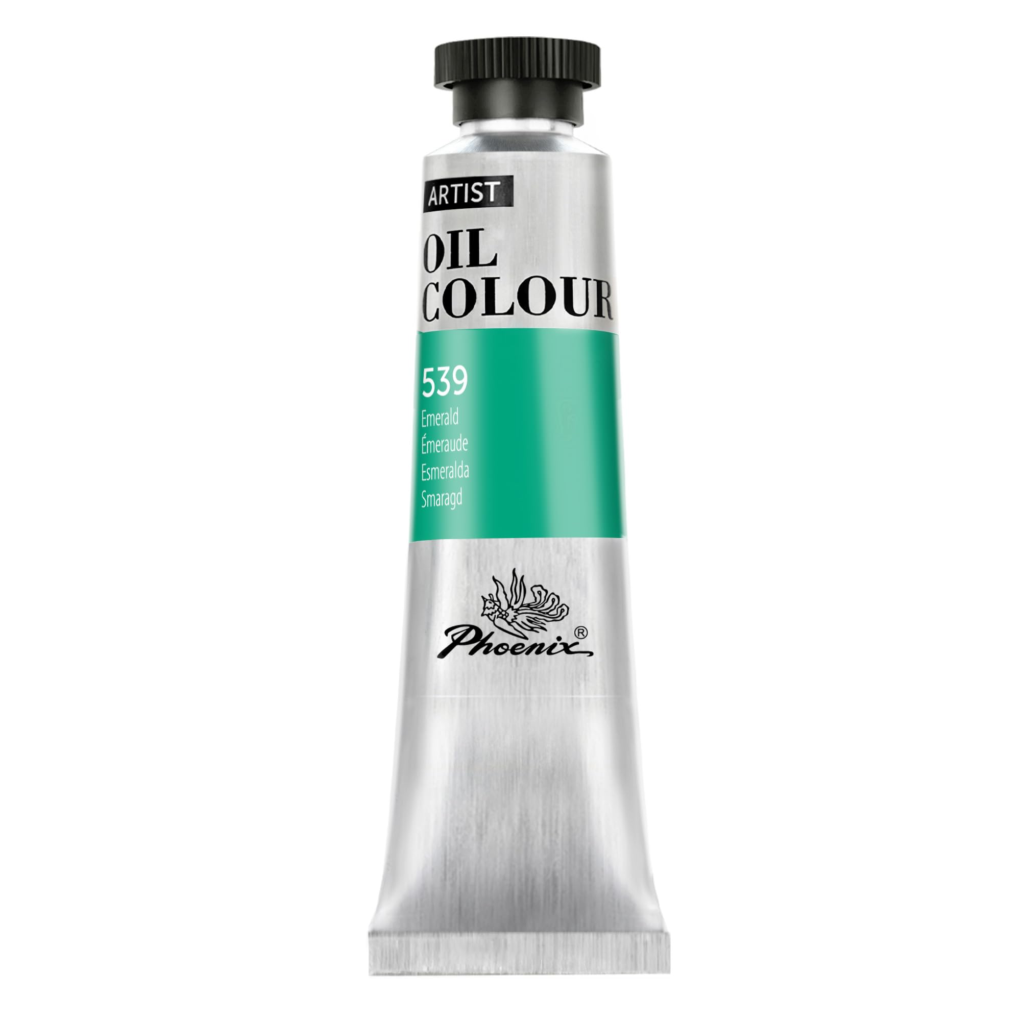PHOENIX プロ 専門家用 油絵具 単色チューブ 40ml(1.35オンス) - エメラルド