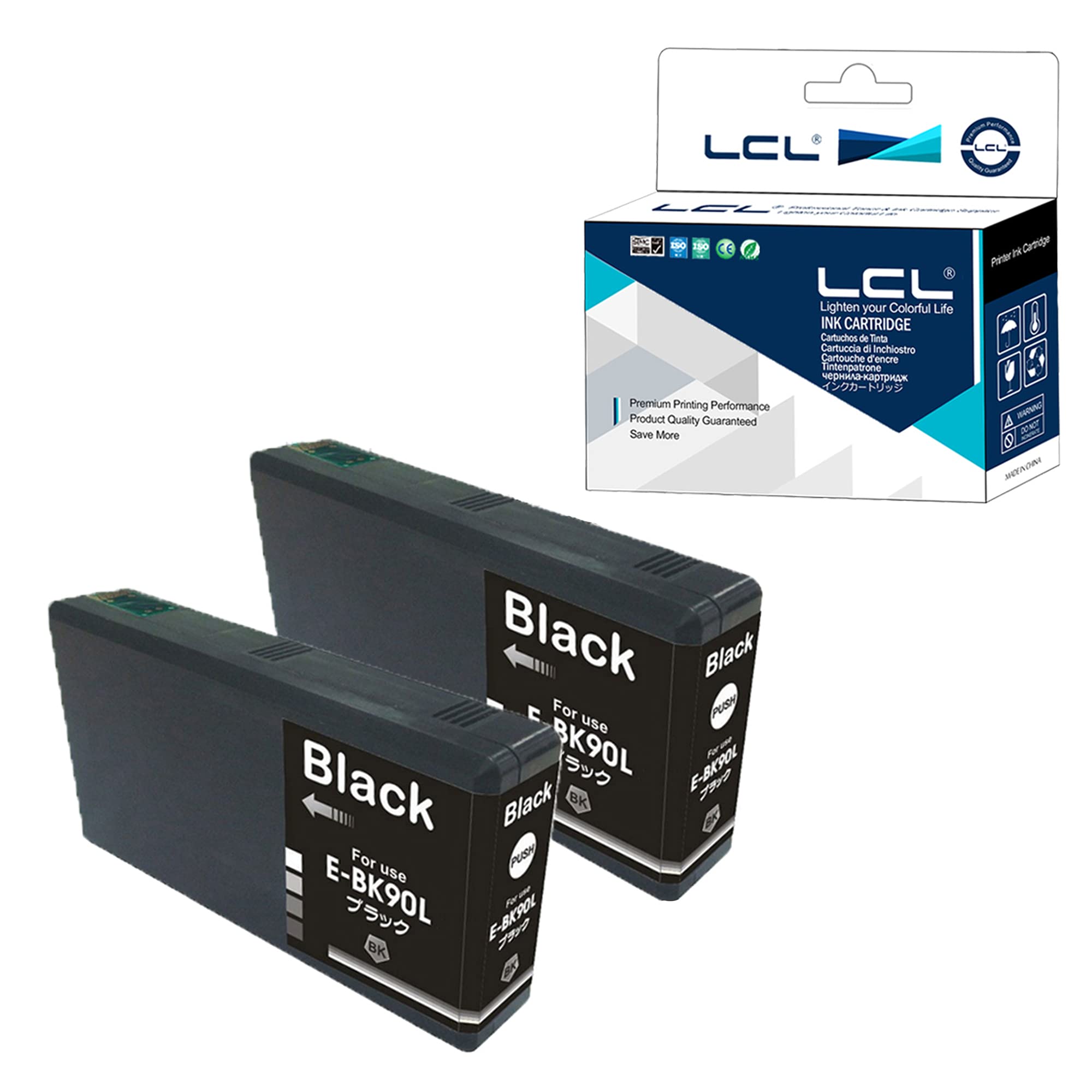 Rakuten - LCL エプソン用 IC90L ICBK90L （2パック ブラック） 増量 互換インクカートリッジ 対応機種：PX-B700/PX-B700C2/PX-B700C3/PX-B700C5/PX-B700C9/PX-B750F/PX-B750FC2/PX-B