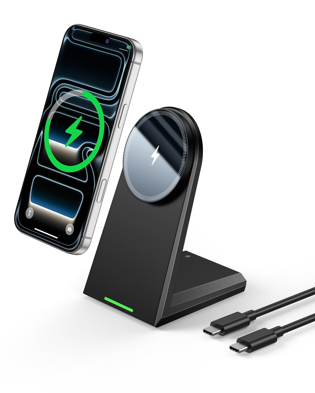 NANAMI M300 25W Qi2 ワイヤレス充電器 最大25W出力 MagSafe充電対応 iPhone 17/16/15(Pro/Max/Plus)/Air Pixel 10 Galaxy S26/S25 AirPods Pro3/2 マグネット式