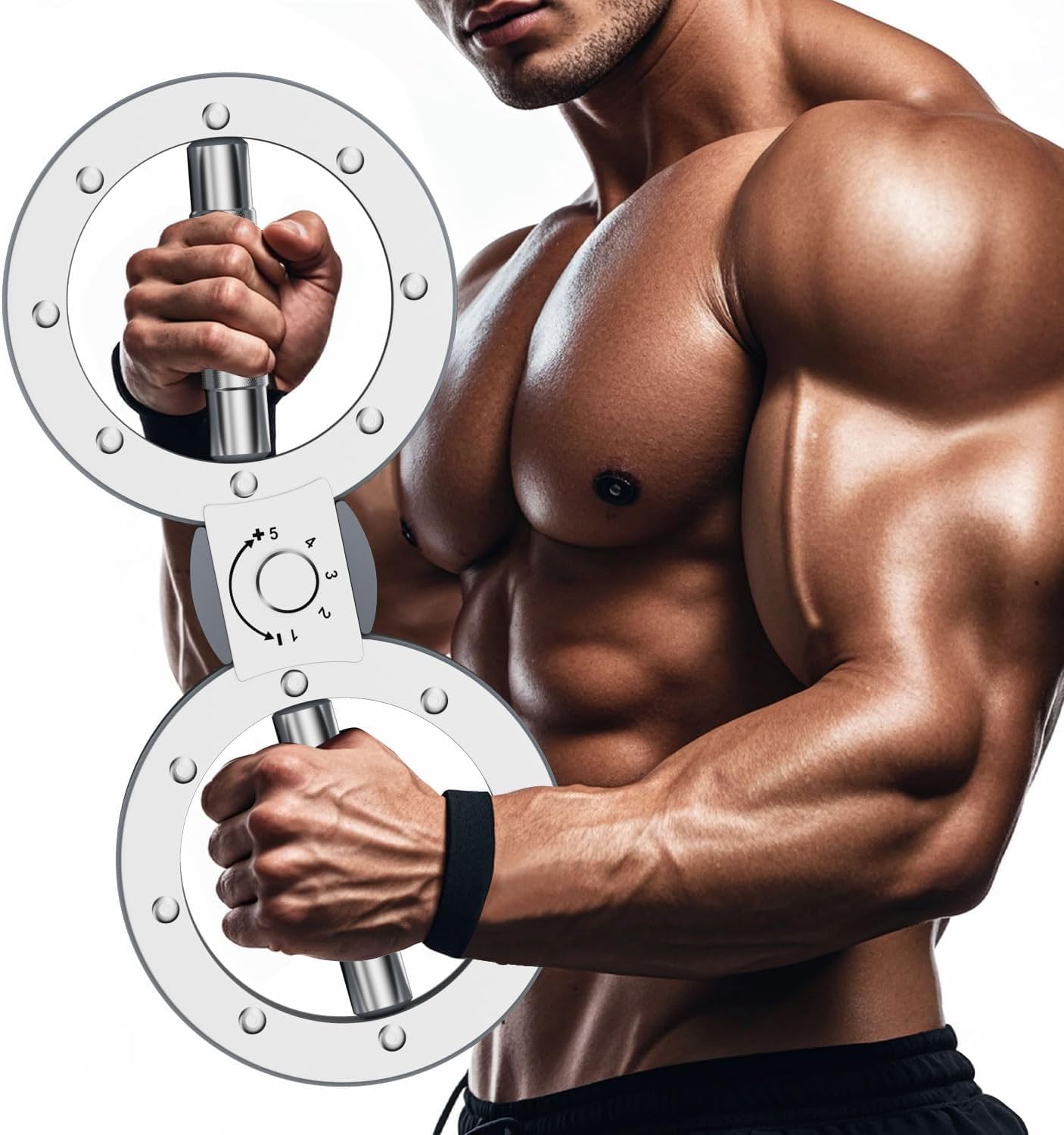 BKJANYO バーンマシン ゴールド 筋トレ器具 360度回転可能 前腕 筋トレ 筋トレグッズ トレーニングマシ..