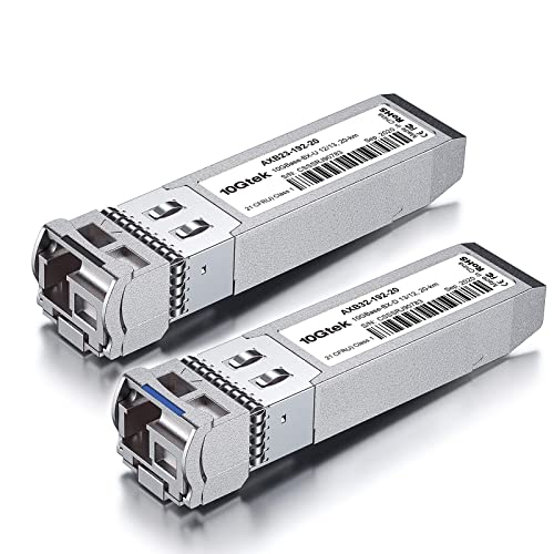 10Gtek 10GBase-Bidi SFP+�⥸�塼��,����10G SFP+ Bidi ���ȥ�󥷡��С�,10GBase-BIDI 1270nm/1330nm SMF,����10-20km,Cisco SFP-10G-BXD-I/SFP-10G-BXU-
