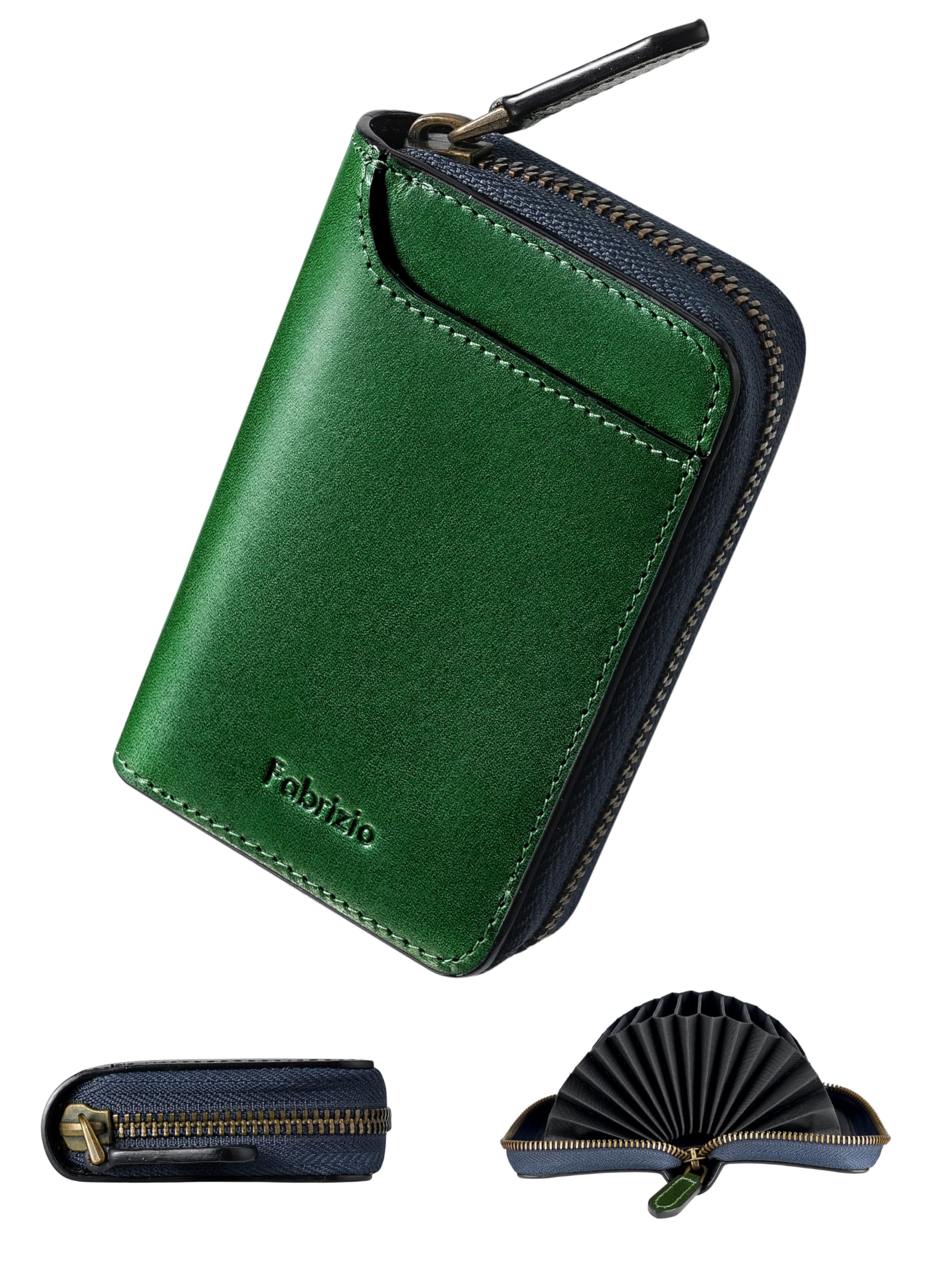 [ファブリツィオ] カードケース メンズ カード入れ クレジットカードケース ミニ財布 小銭入れ 大容量 ..