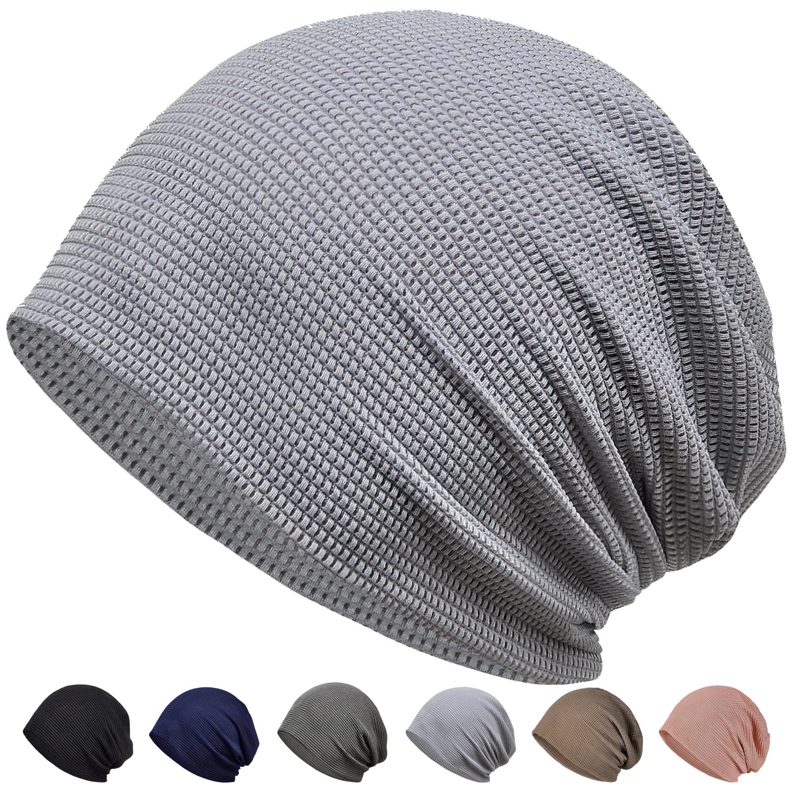[SIVAN] ニット帽 メンズ レディース 春夏秋用 【-5°ひんやり冷肌触感・軽くてさわやかな素材・締め付..