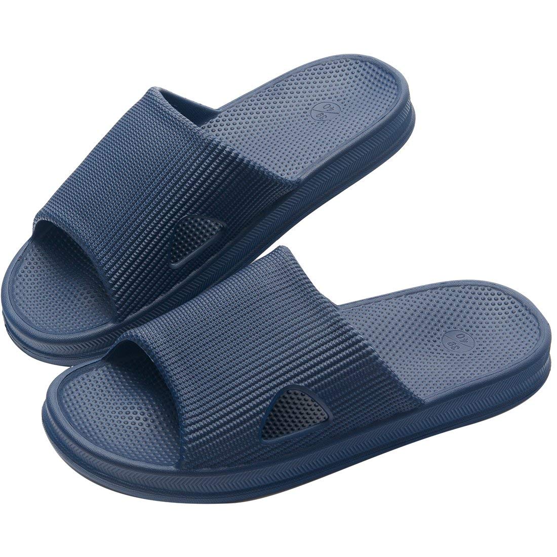 [KOCOTA] 抗菌防臭素材 スリッパ サンダル 超軽量 滑り止め 男女兼用 ネイビー L