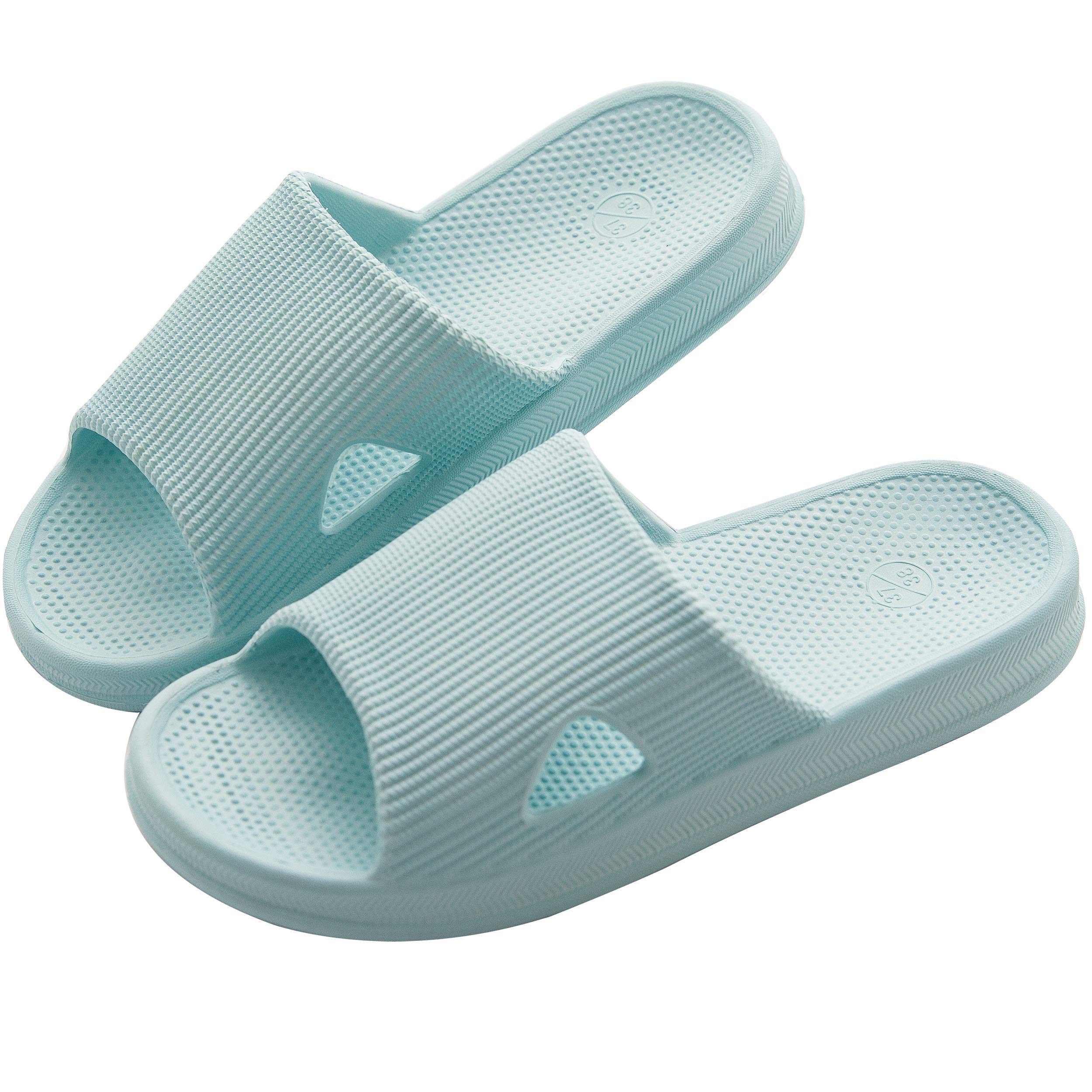 [KOCOTA] 抗菌防臭素材 スリッパ サンダル 超軽量 滑り止め 男女兼用 ライトブルー M