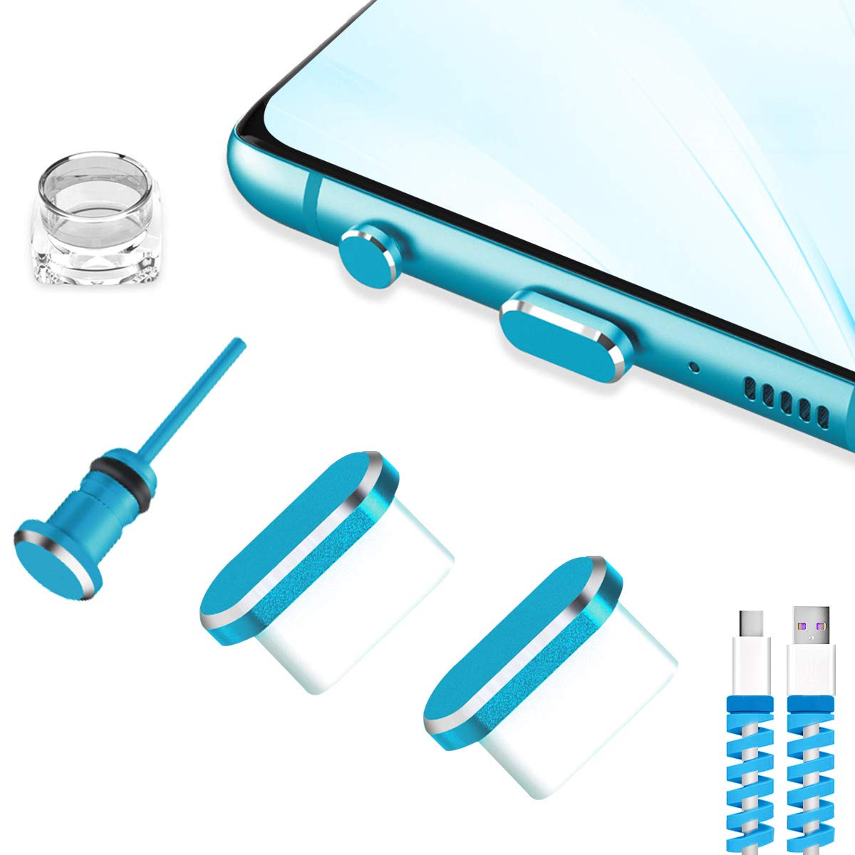 VIWIEU USB C ����å� ���� ������c ���С� ���ͥ����ɿ��ݸ� �ɺ� �ɿ� ����å� ���ŷ�ü���ݸ�ץ饰������ߥ˥���ȥ��ꥳ���� 2�ĤΥ�����...