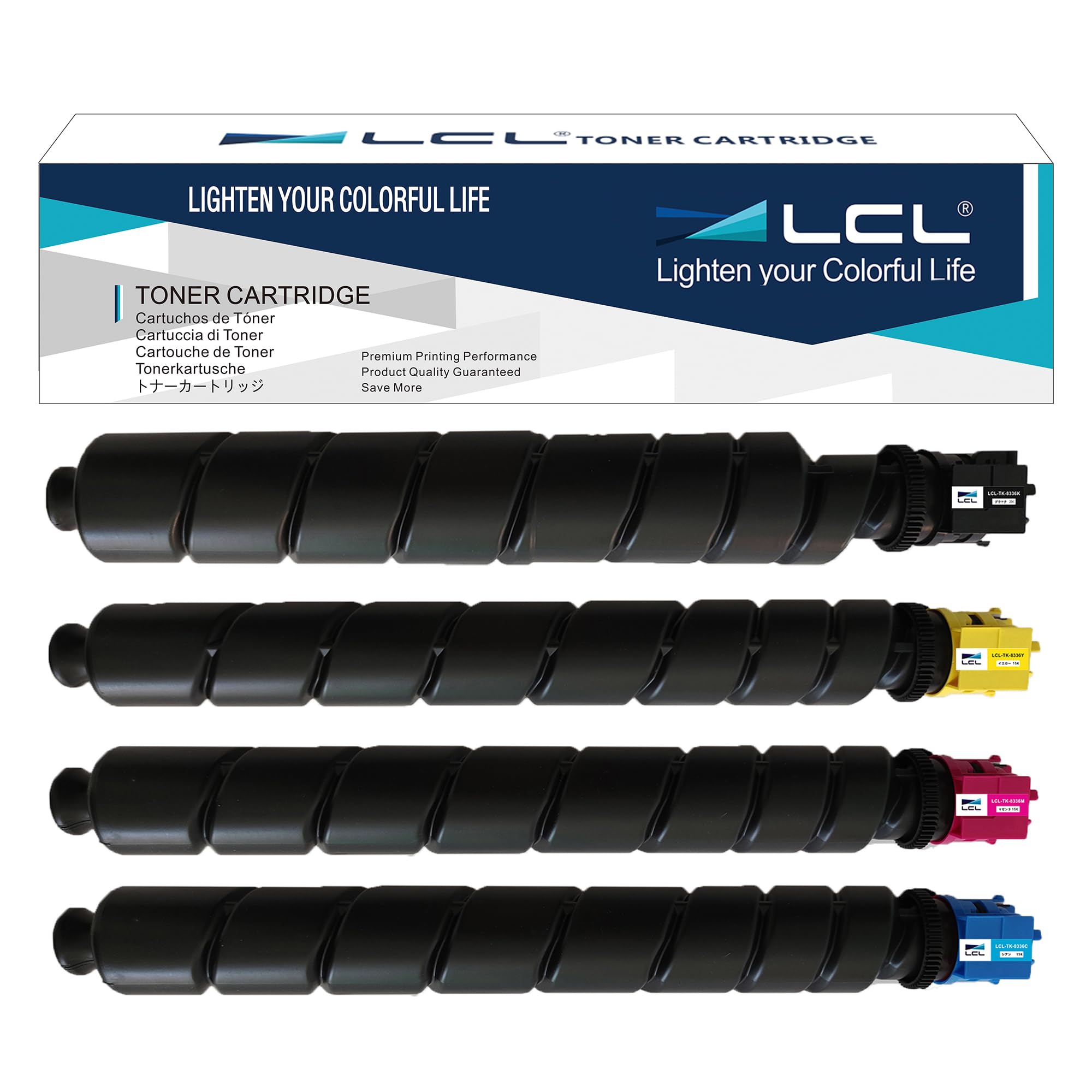 Rakuten - LCL Kyocera用 京セラ用 TK8336 TK-8336 TK8336K TK-8336K TK-8336C TK-8336M TK-8336Y (4色セット K+C+M+Y) 互換トナーカートリッジ 対応機種：TASKalfa 2552ci/25