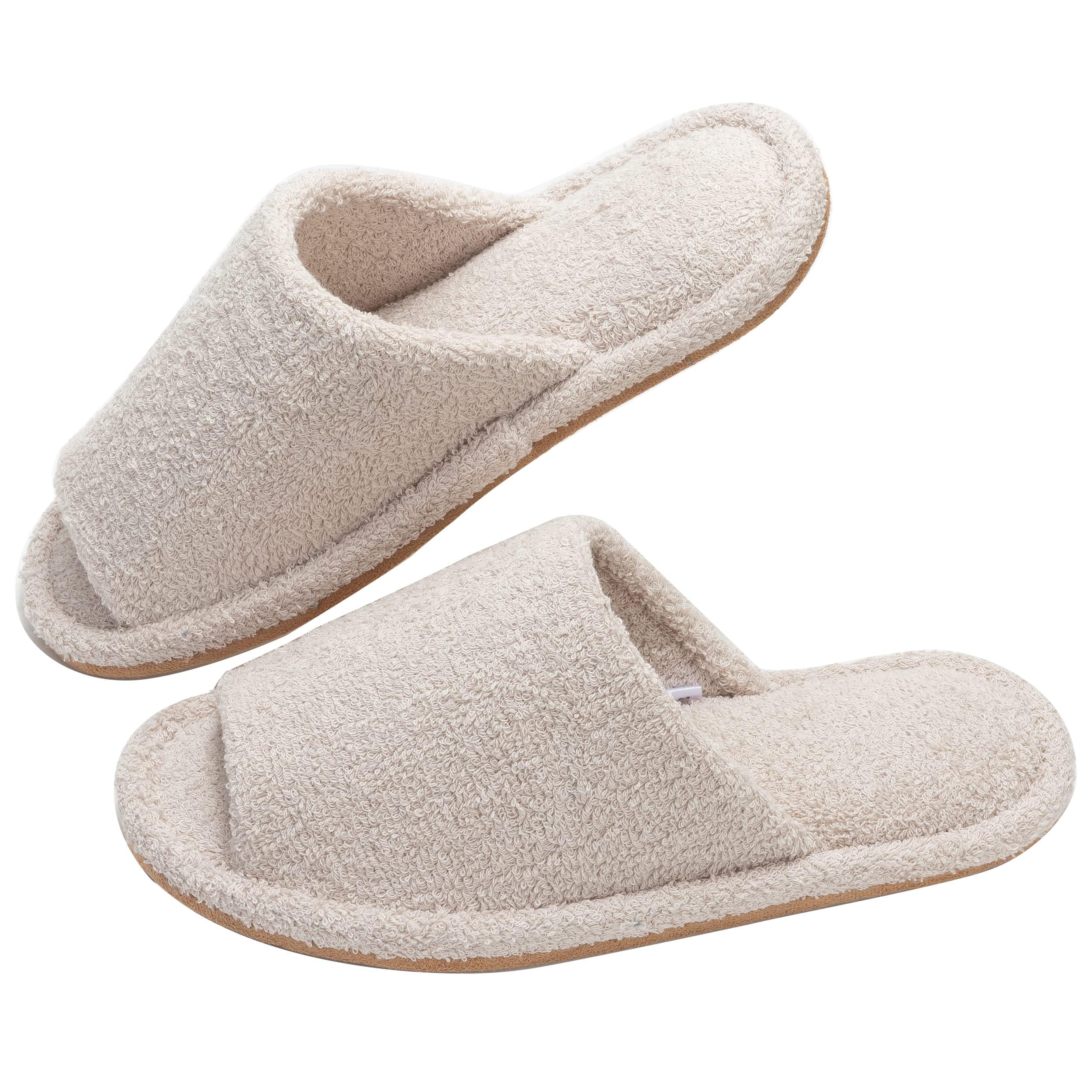 [KOCOTA] タオルサンダル パイルスリッパ 綿100 静音 お風呂上がり 洗える 吸汗 吸水 速乾 コットン製 夏用 室内 男女兼用 ベージュ M