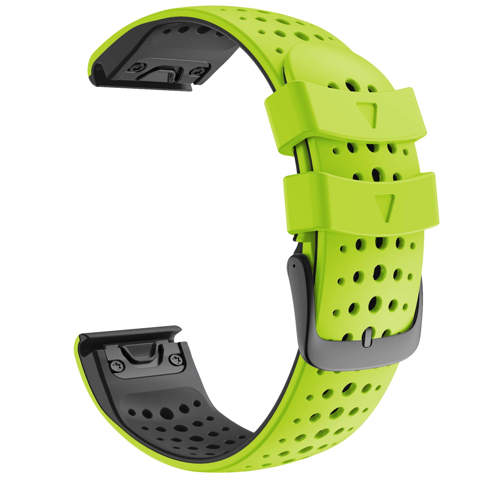 YOCAHU 22 mm 汎用 ガス透過性 コンパチブル GARMIN ガーミン Fenix 6 / Fenix 5 / Fenix 7 / Fenix 5 Plus/Fenix 6 Pro/Forerunner 955 945 935 / Approac