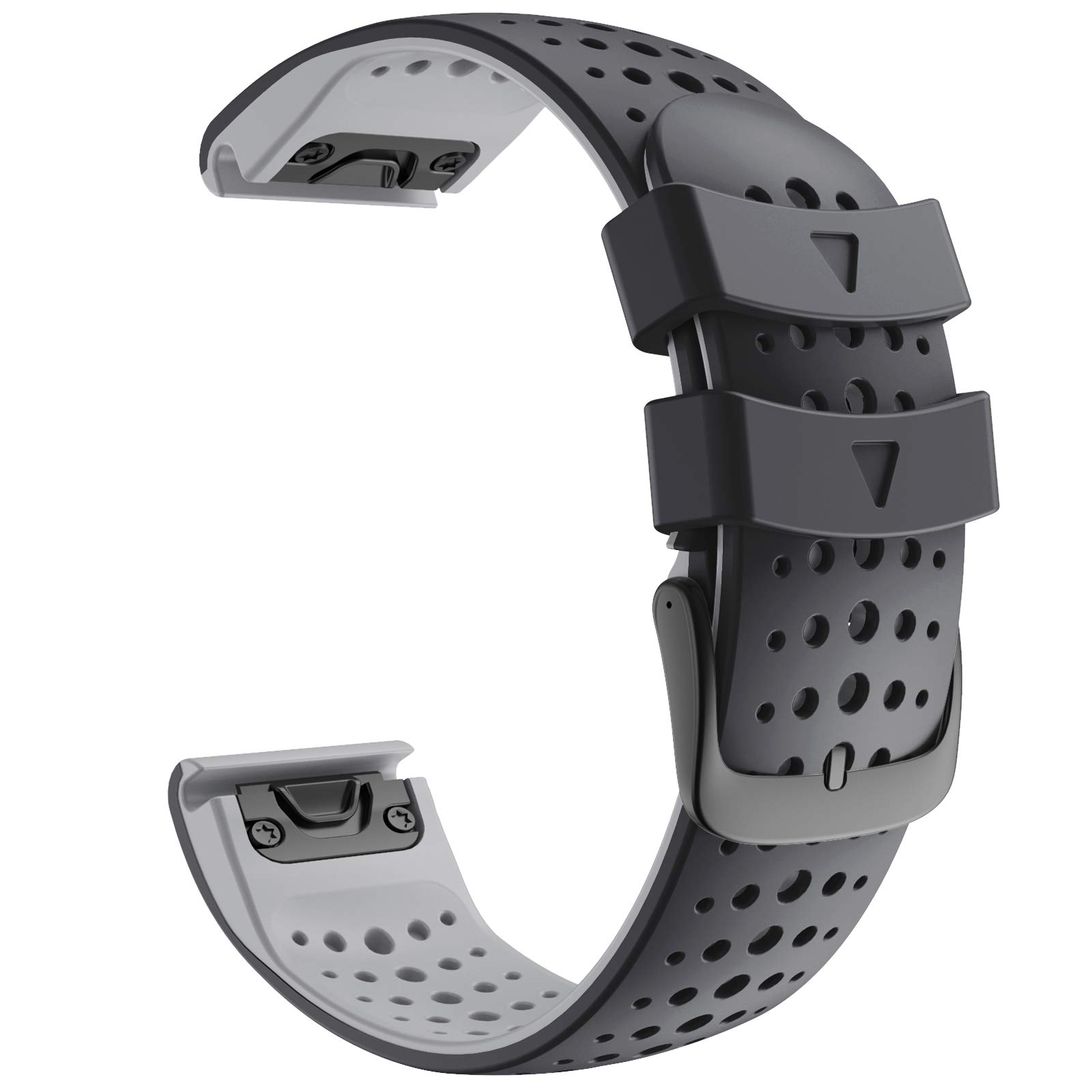 YOCAHU 22 mm 汎用 ガス透過性 コンパチブル GARMIN ガーミン Fenix 6 / Fenix 5 / Fenix 7 / Fenix 5 Plus/Fenix 6 Pro/Forerunner 955 945 935 / Approac