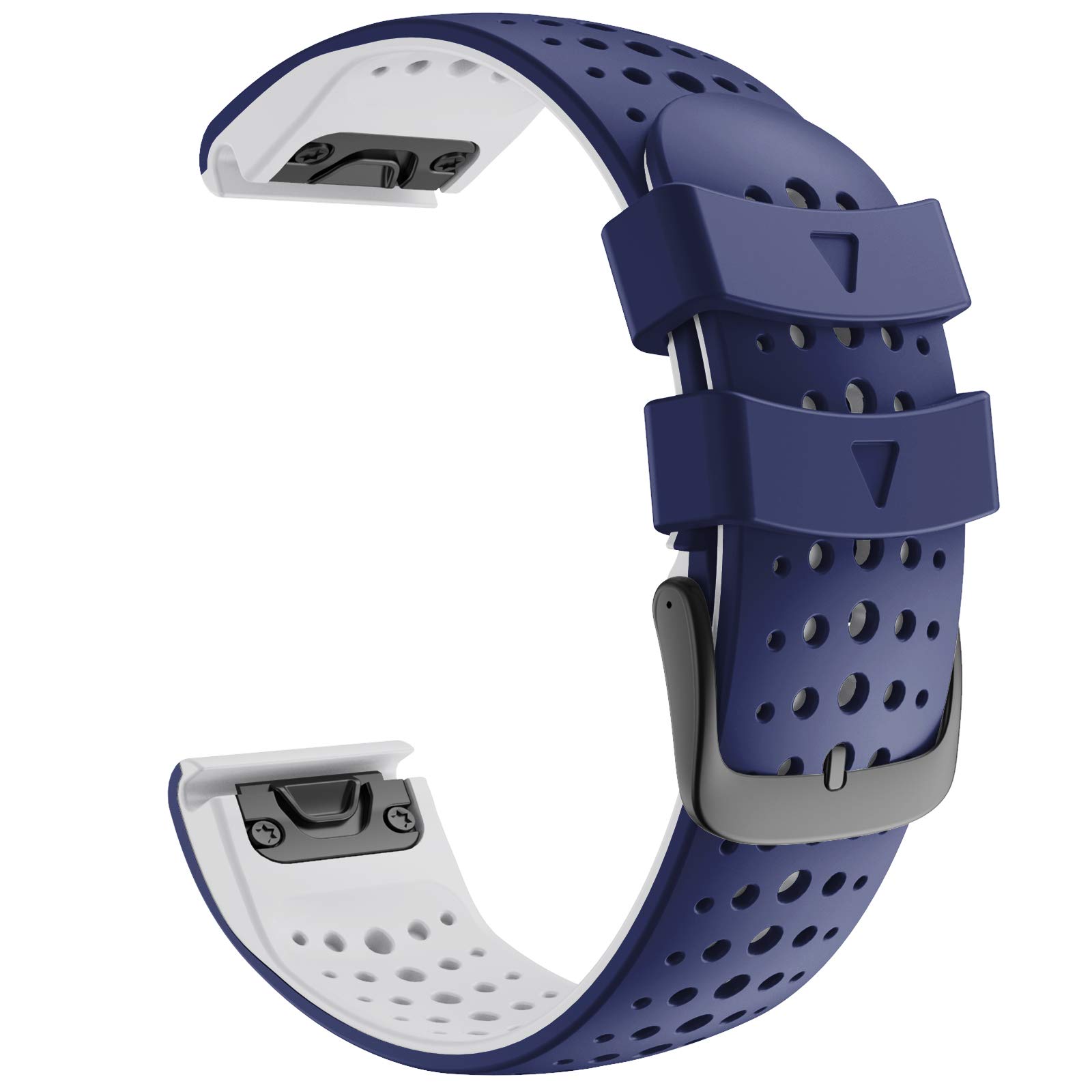 YOCAHU 22 mm 汎用 ガス透過性 コンパチブル GARMIN ガーミン Fenix 6 / Fenix 5 / Fenix 7 / Fenix 5 Plus/Fenix 6 Pro/Forerunner 955 945 935 / Approac
