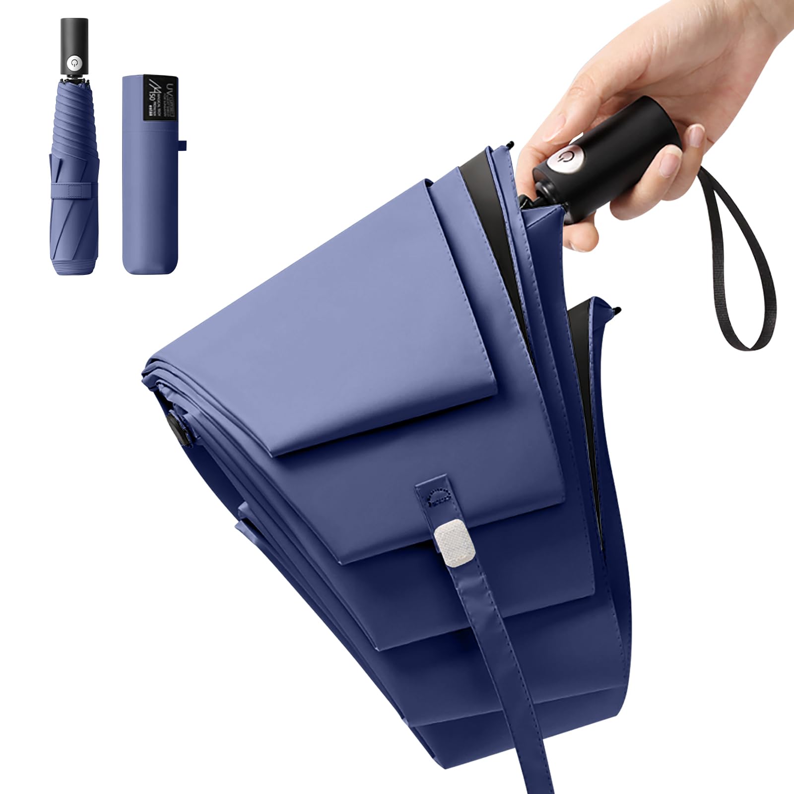 Reviday 日傘 折りたたみ 日傘 uvカット 100% 遮光 折り畳み 【飛び出し防止安全デザイン】 晴雨兼用 200g超軽量 直径100cm ワンタッチ...