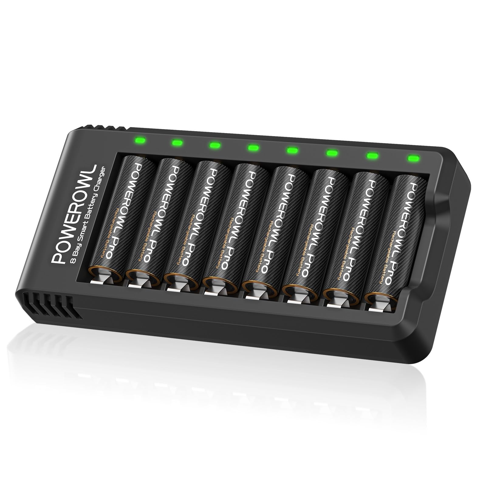 POWEROWL ���ż� ñ3���� �ץ� 8�����åȽ��Ŵ��դ� ������ 2800mAh �ץ�ߥ��� ñ3�˥å������ ���� 8�ĥ��å�