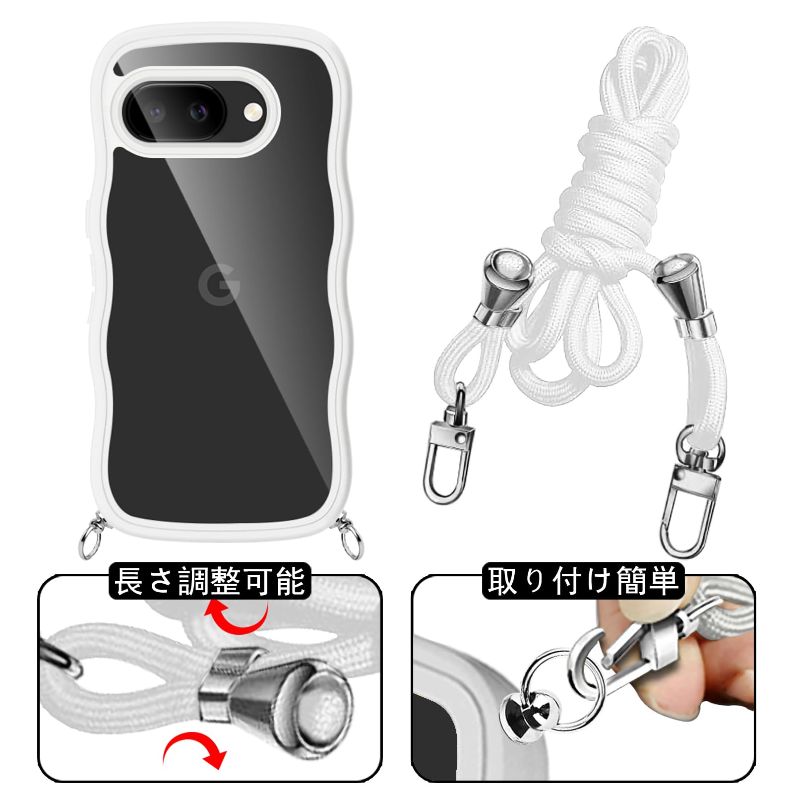 Google Pixel 9A ケース クリア...の紹介画像3