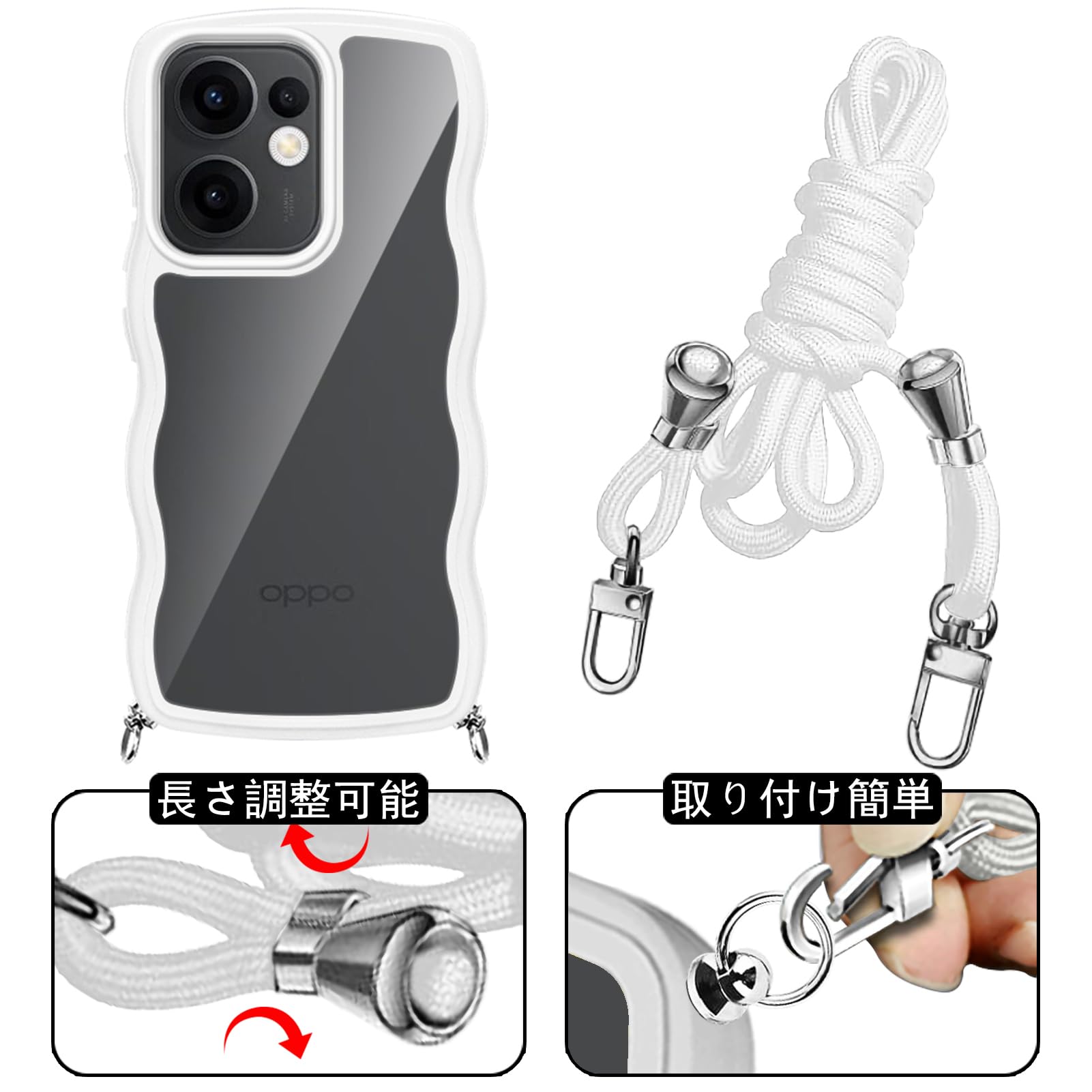 OPPO Reno13 A ケース クリア シ...の紹介画像3