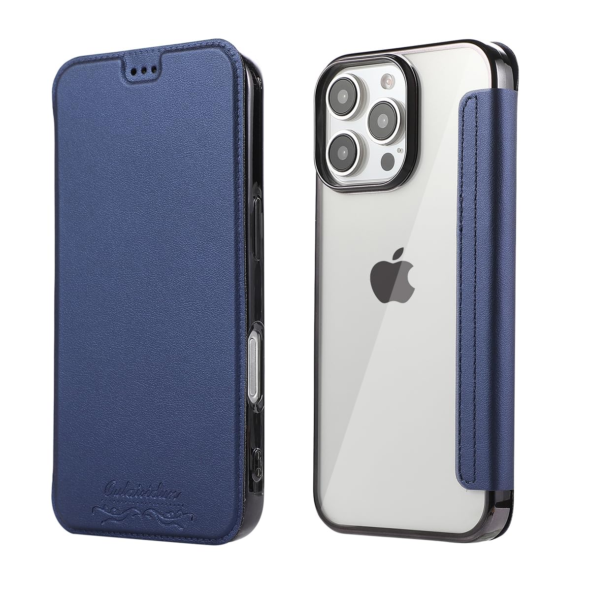 MuZiF iPhone 16 Pro 用 ケース 手帳型 クリア 高級なPUレザー 耐衝撃性と耐摩耗性16 Pro用 全面保護耐衝撃、カード収納、人気財布型 カバー 軽量 アイフォン16 Pro 用 手帳カバー (iPhone 16 Pro用,ターコイズ