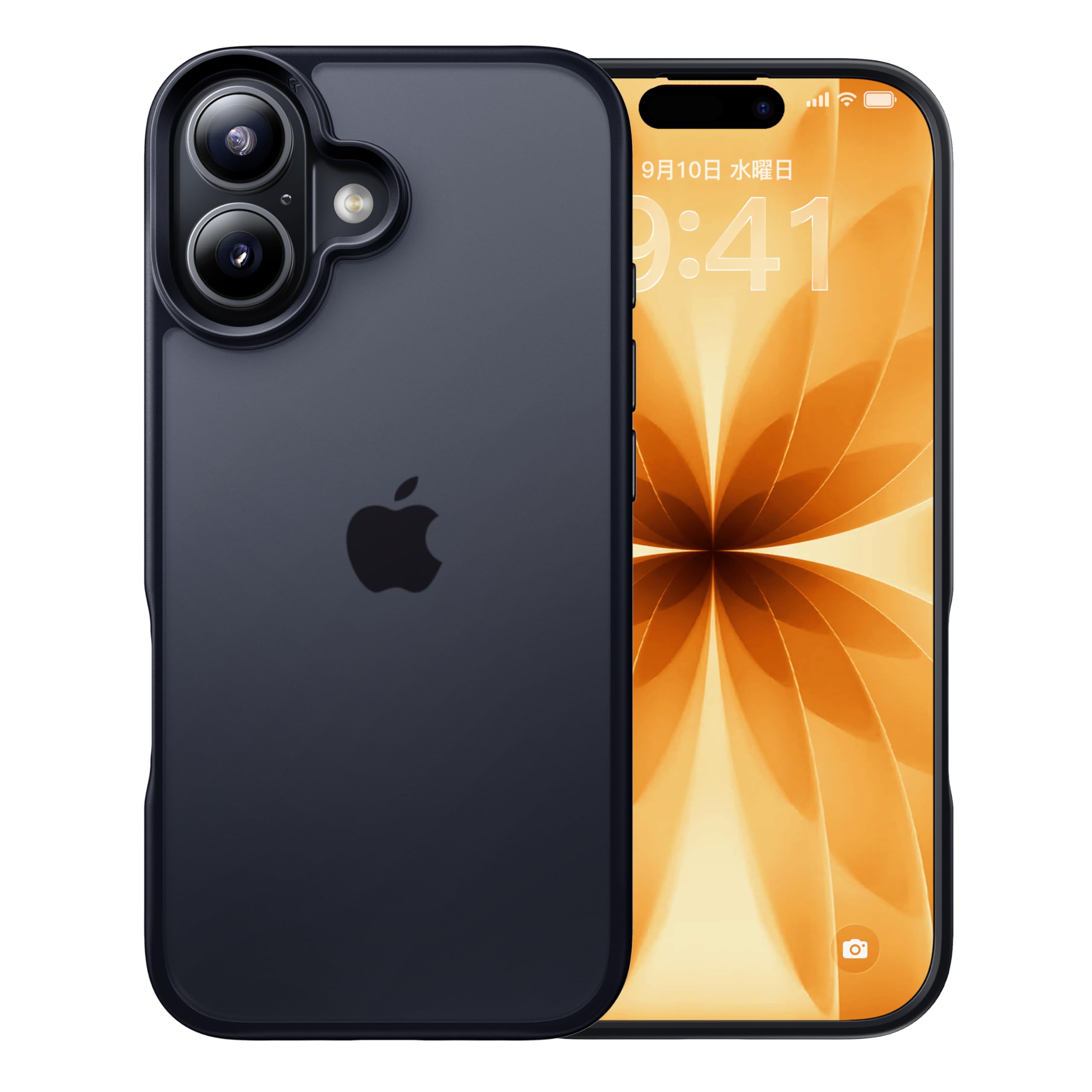 【米軍MIL規格・指紋防止】CASEKOO iPhone 17 用 ケース 耐衝撃 滑り止め 指紋防止 米軍MIL規格 マット仕上げ ストラップホール付き 黄変...