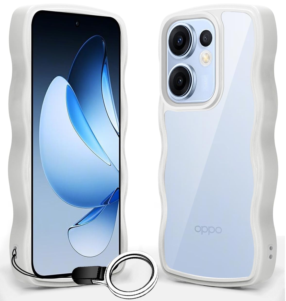 OPPO Reno13 A ケース クリア 全面保護 スマホケース かわいい 人気 オッポリノリノ13A カバー 透明 耐衝撃 滑り止め 薄型 軽量 TPU レ..