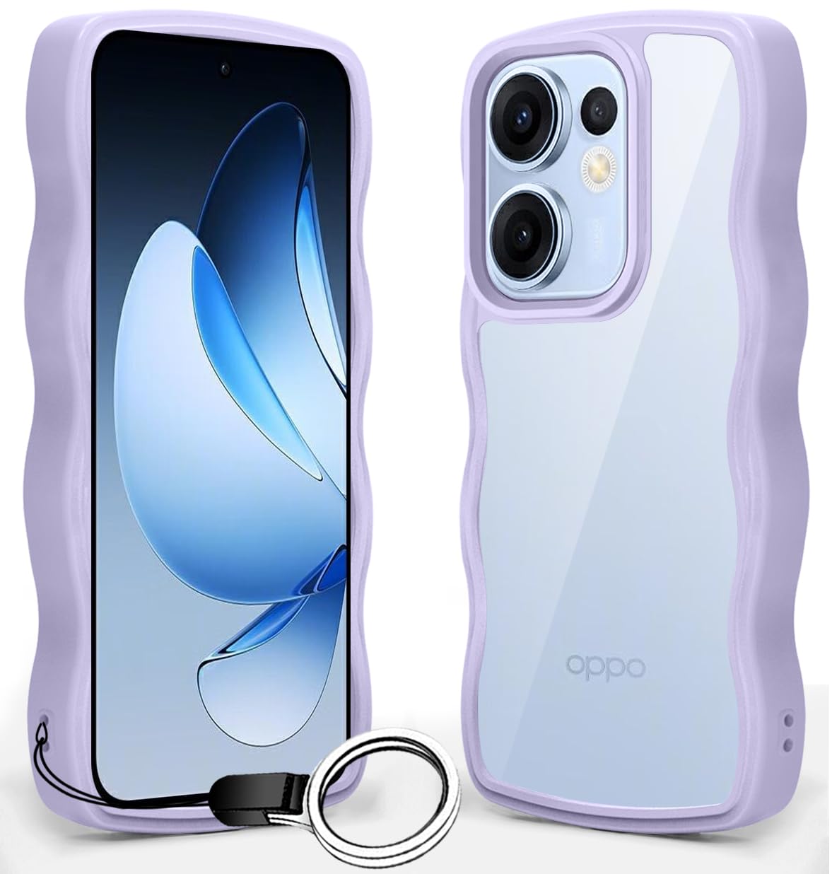 OPPO Reno13 A ケース クリア 全面保護 スマホケース かわいい 人気 オッポリノリノ13A カバー 透明 耐衝撃 滑り止め 薄型 軽量 TPU レ..