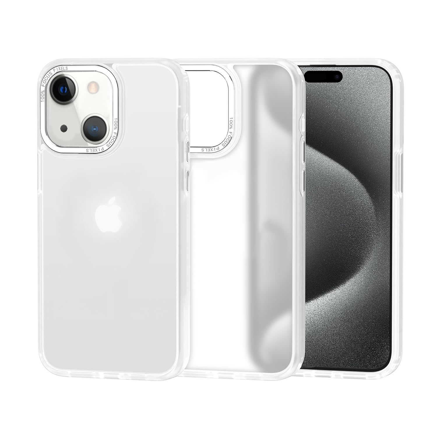 Rakuten - MuZiF iPhone 14 用 ケース 半クリア 半透明 マット感 米軍規格 薄型軽量 耐衝撃構造 黄変防止 指紋防止 擦り傷防止 全面保護 アイフォン14 用 カバー 半クリアケース（iPhone 14,クリア）