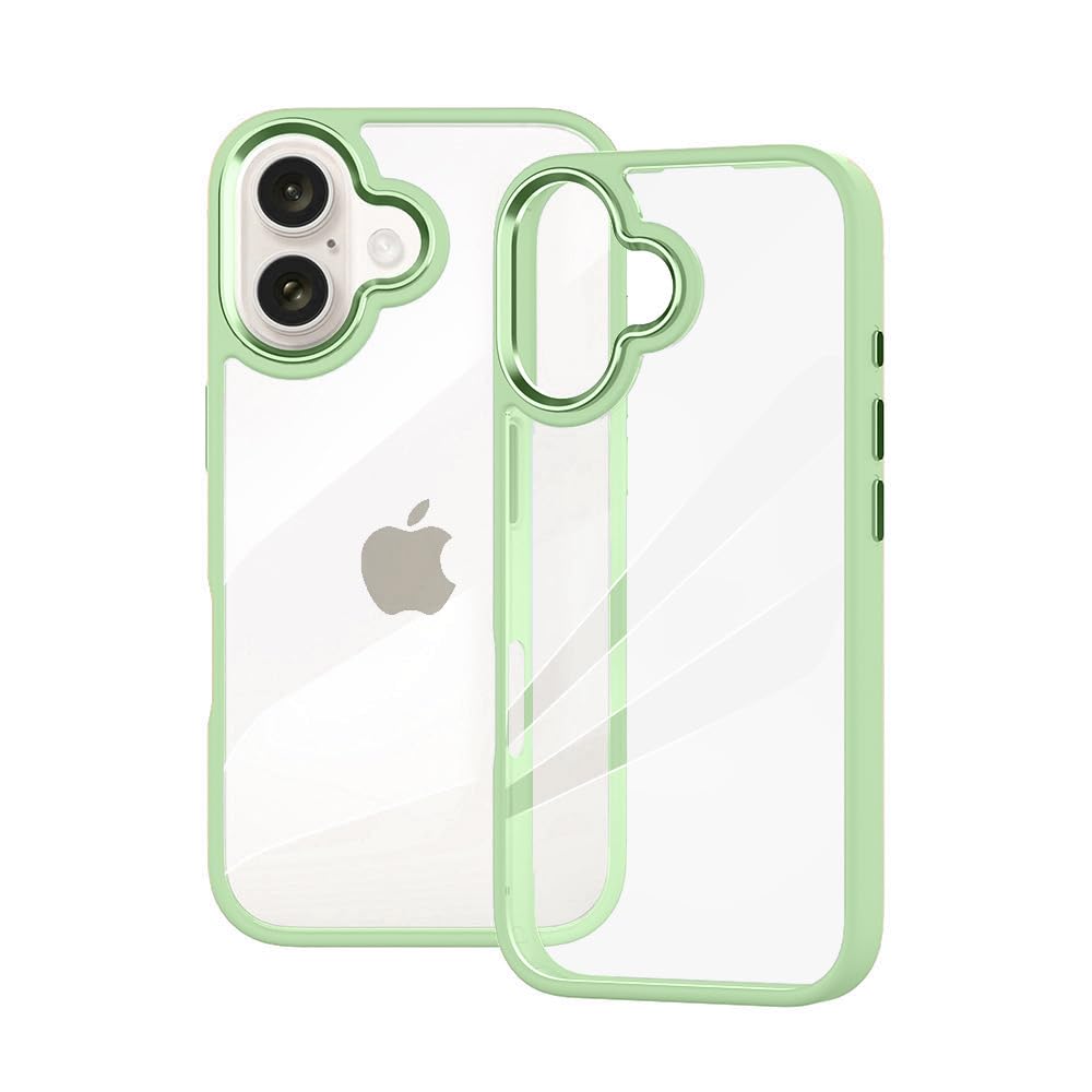 Rakuten - MuZiF iPhone Air 用 ケース クリア 薄型軽量 耐衝撃構造 黄変防止 擦り傷防止 透明 PC 背面クリア アイフォンAir 用 カバー iPhone 17 Air 用 クリアケース（iPhone Air用,グリーン）