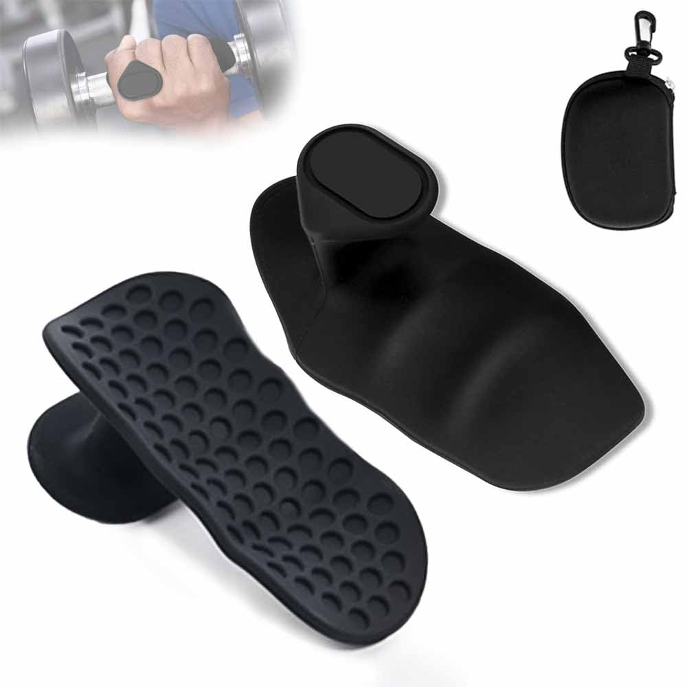 KASELIN トレーニンググローブ-ウェイトリフティング用グリップパッド パワーグリップ 筋トレ スポーツ手袋 シリコン製 収納ブックス付き 滑り止め メンズ レディース 筋トレ ジム デッドリフト ダンベル ベンチプレス 懸垂グリップ 手首 男女性兼用