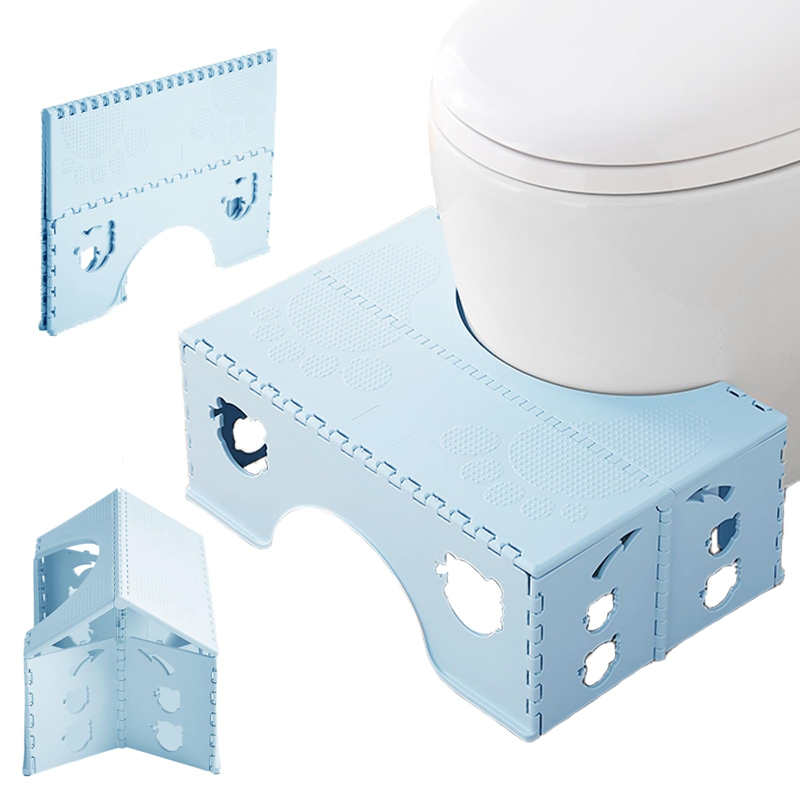 トイレ踏み台 折り畳み高さ18cm 子供トイレトレーニング 補助便座 ステップ ベビー用 足置き台 大人か..